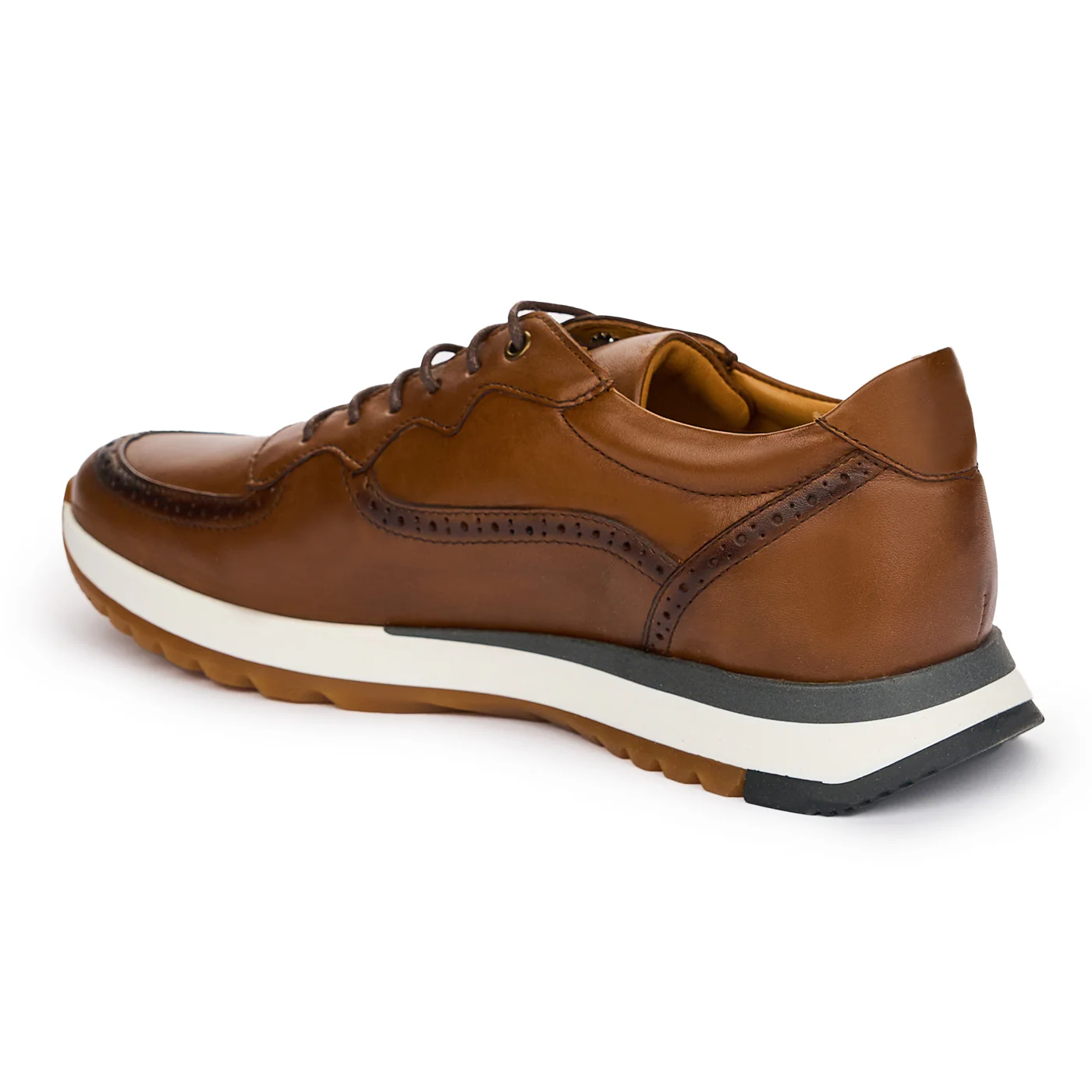 Pantofi barbati din piele naturala maro 7447 - Image 2