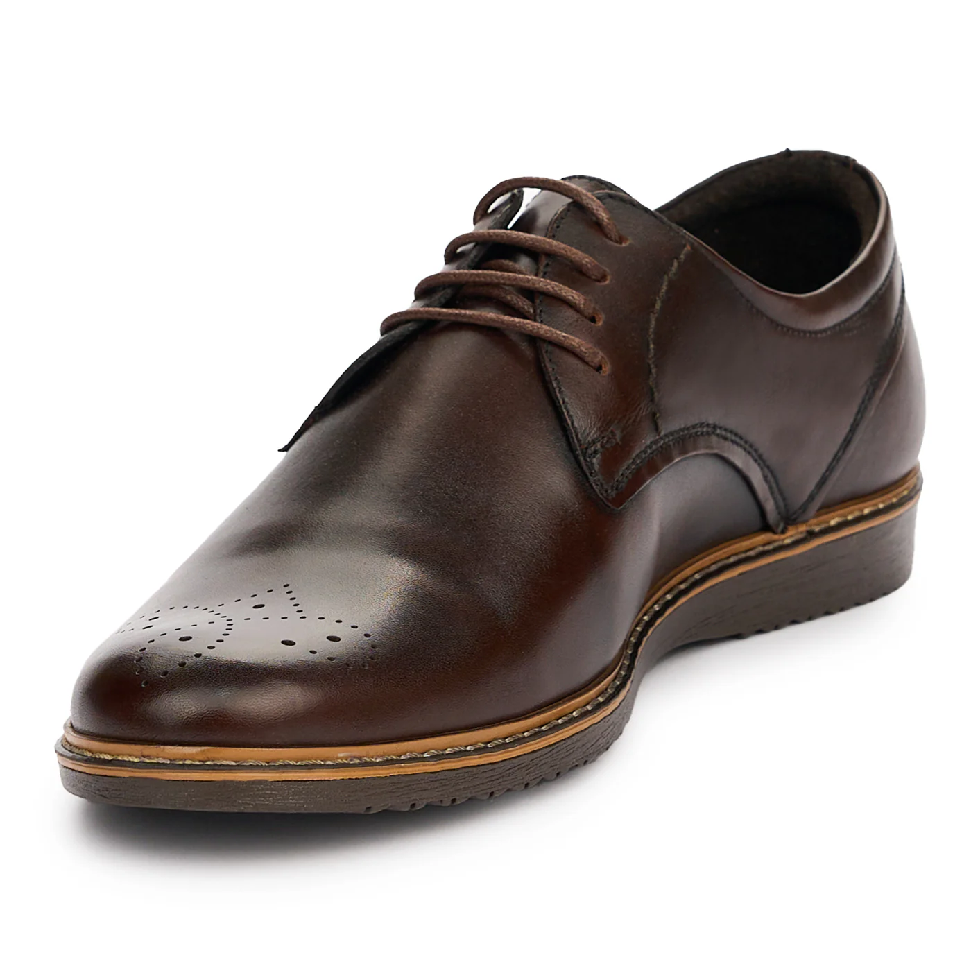 Pantofi barbati din piele naturala maro 7449 - Image 3