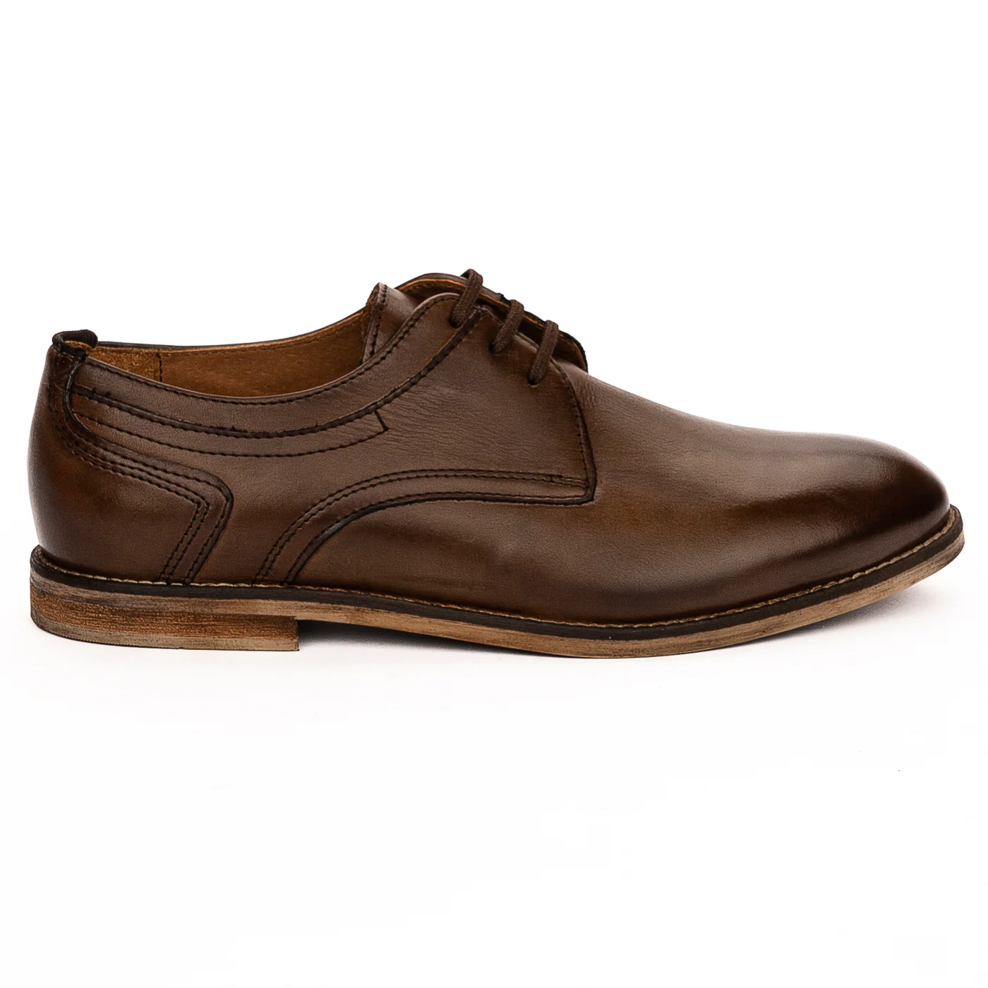 Pantofi barbati din piele naturala maro 7479