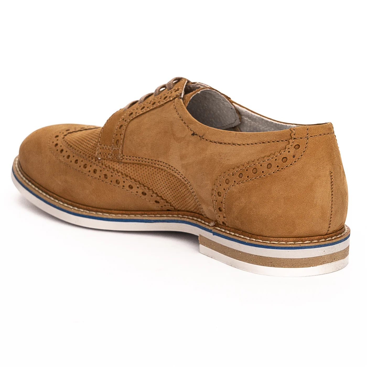 Pantofi barbati din piele naturala maro 7480 - Image 2