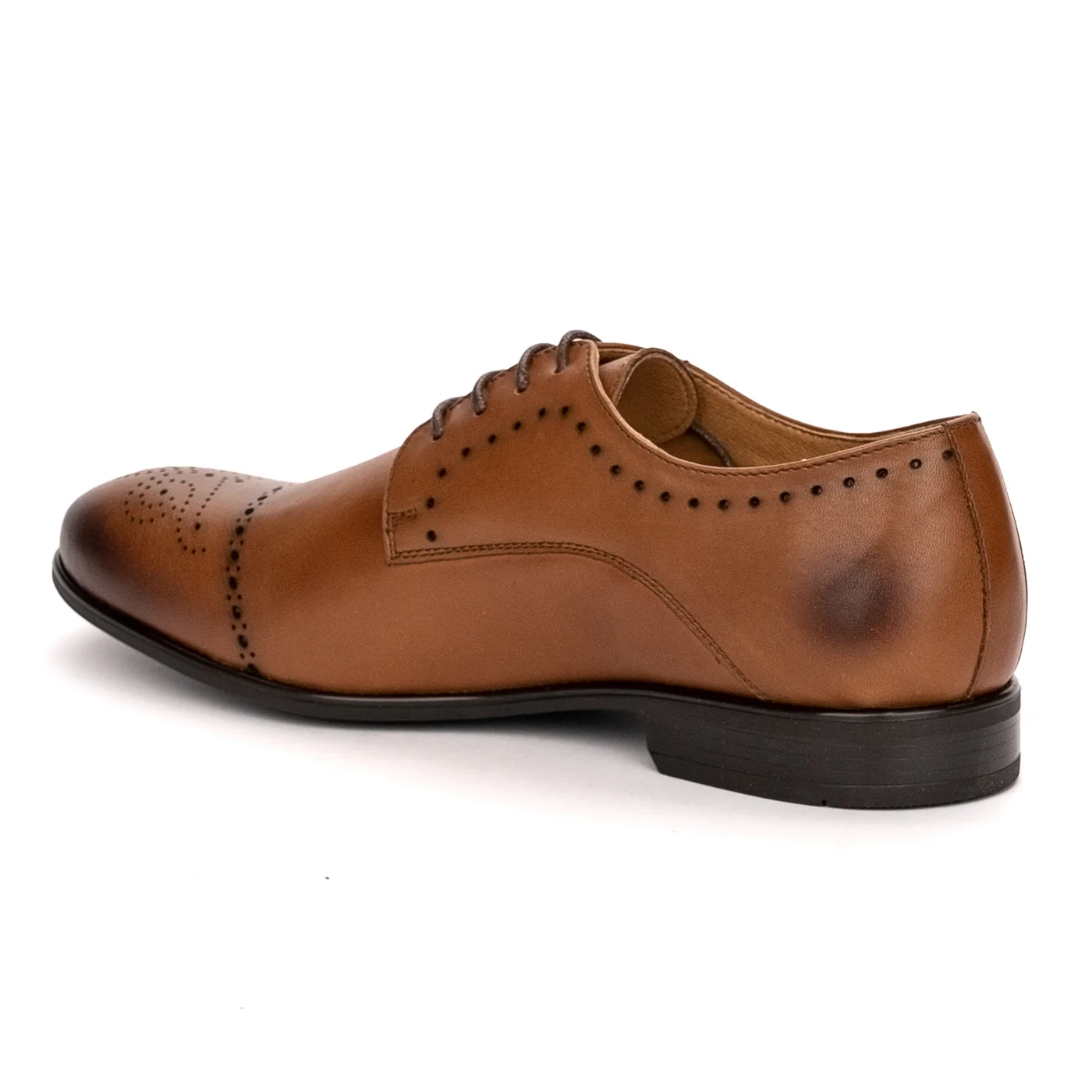 Pantofi barbati din piele naturala maro 7495 - Image 2