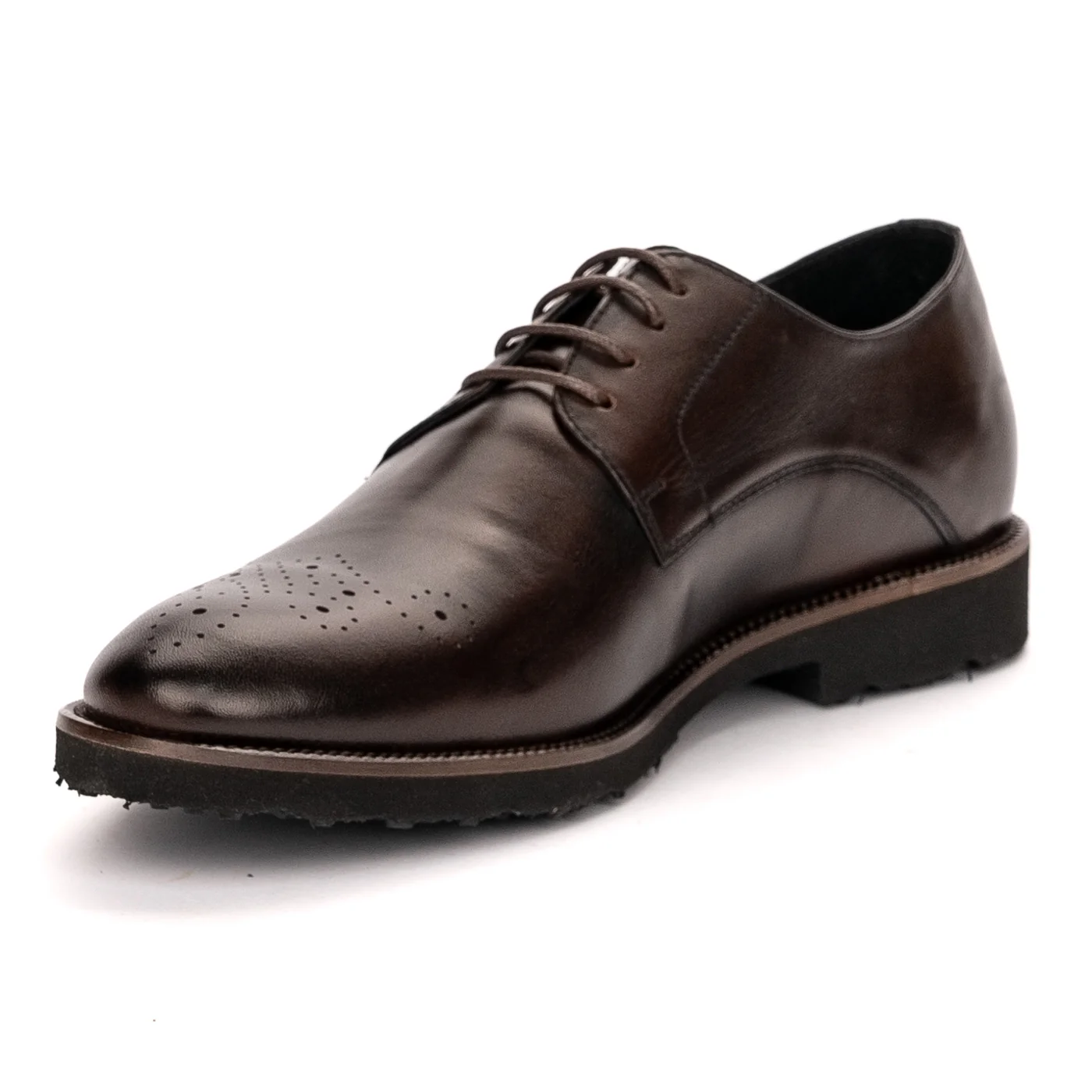 Pantofi barbati din piele naturala maro 7497 - Image 3