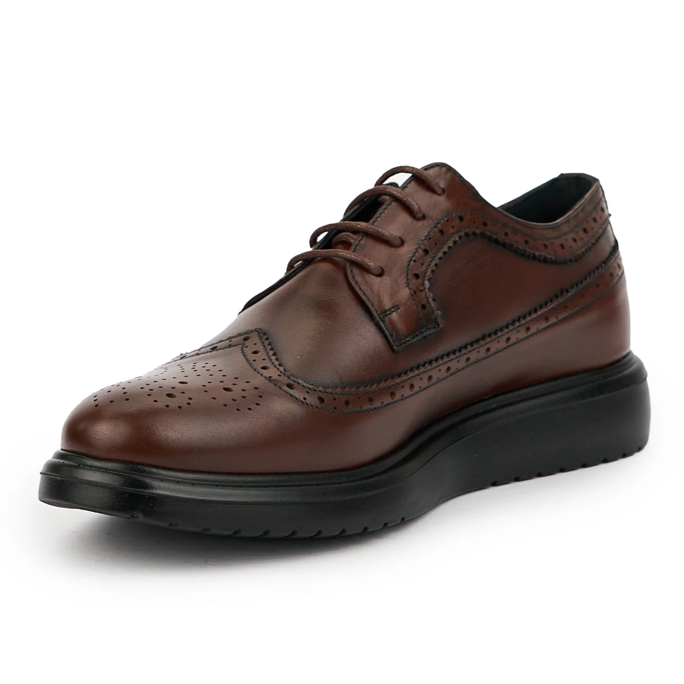 Pantofi barbati din piele naturala maro 7587 - Image 3