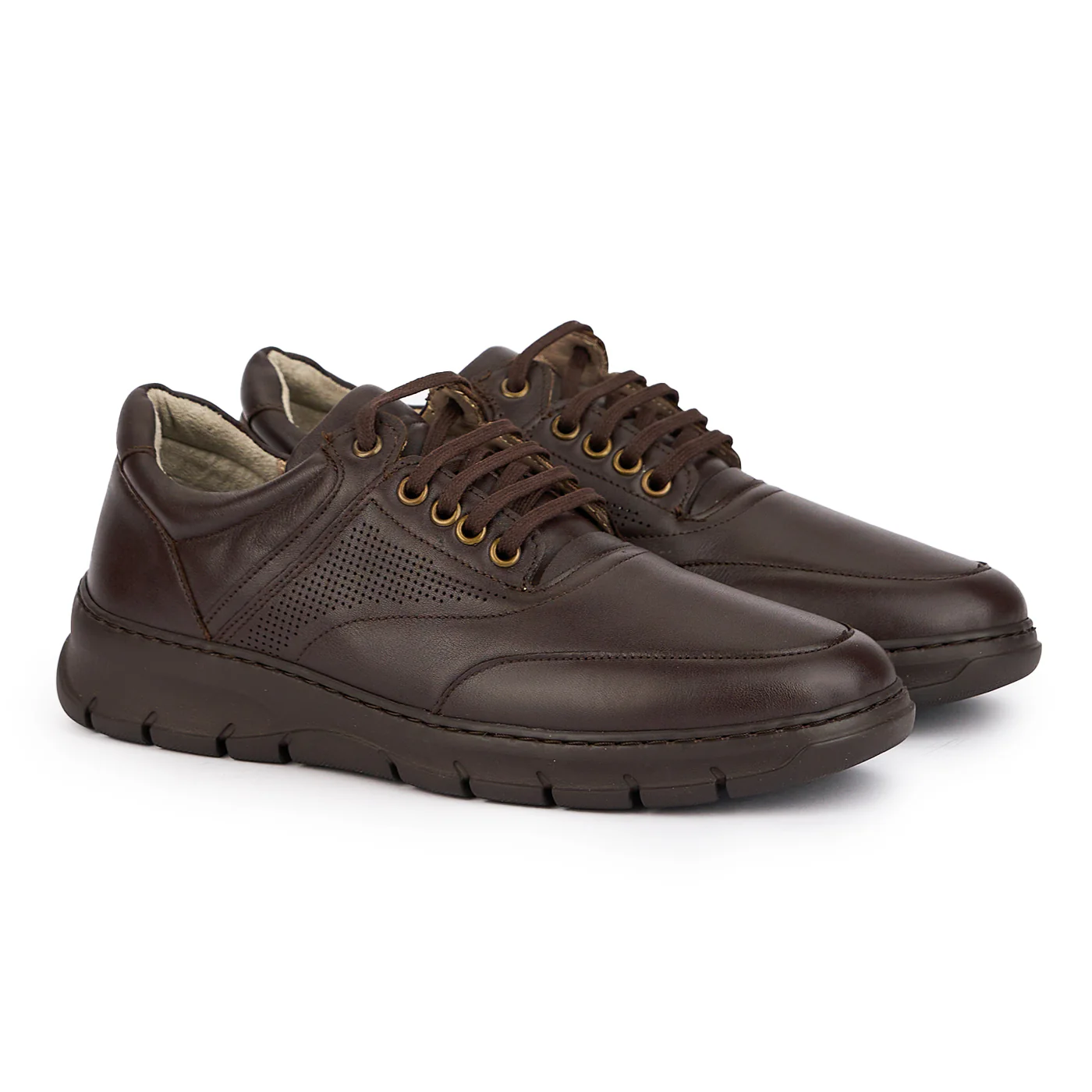 Pantofi barbati din piele naturala maro 7779 - Image 4