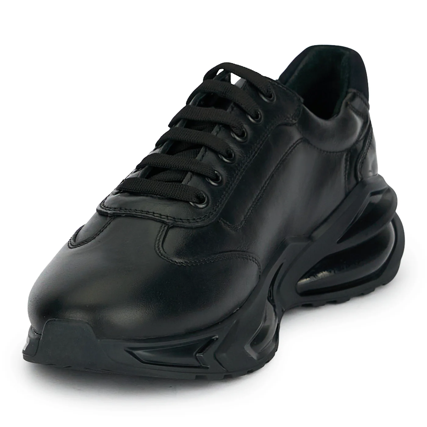 Pantofi barbati din piele naturala neagra 20029 - Image 3