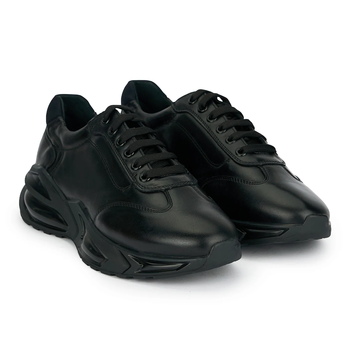 Pantofi barbati din piele naturala neagra 20029 - Image 4