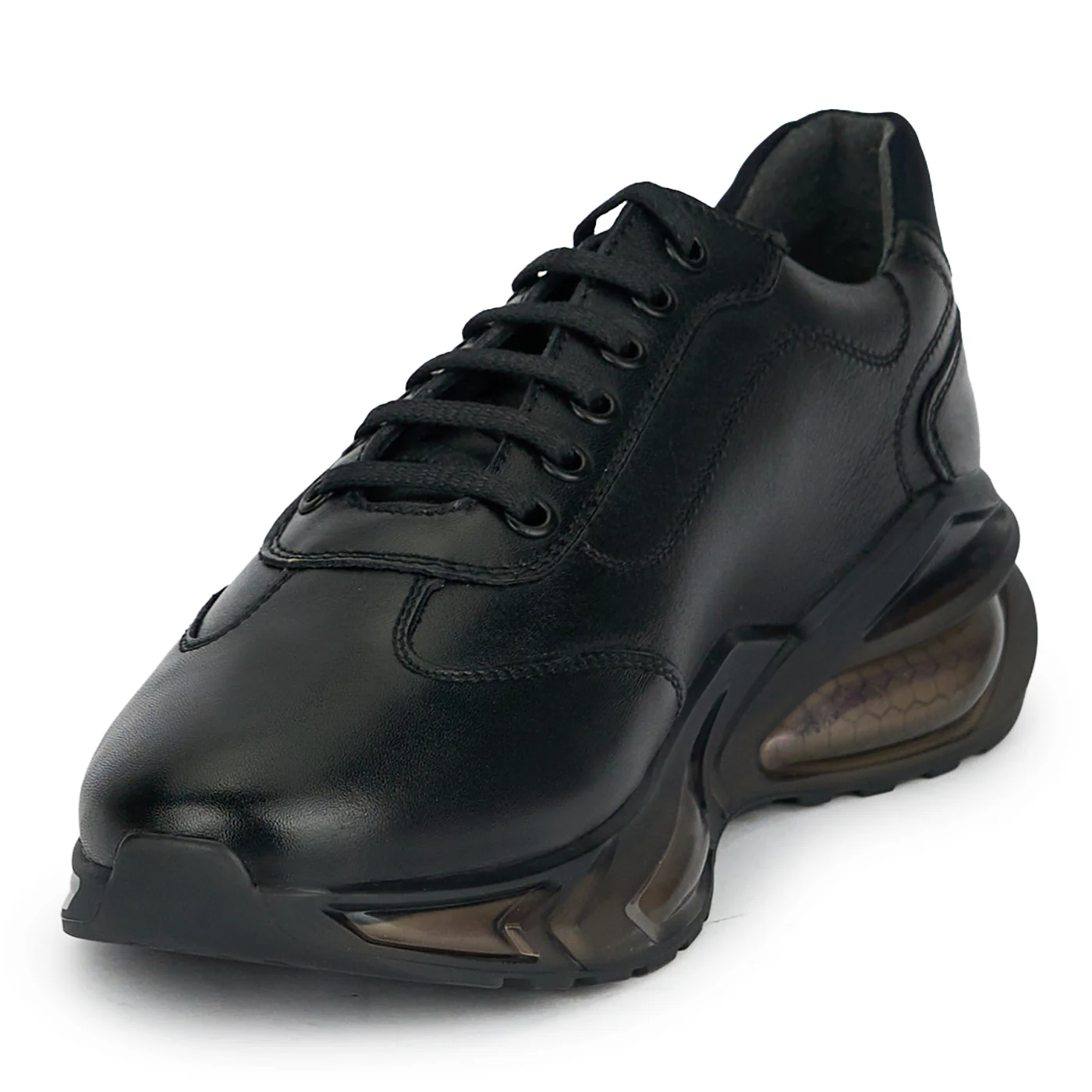 Pantofi barbati din piele naturala neagra 20032 - Image 3