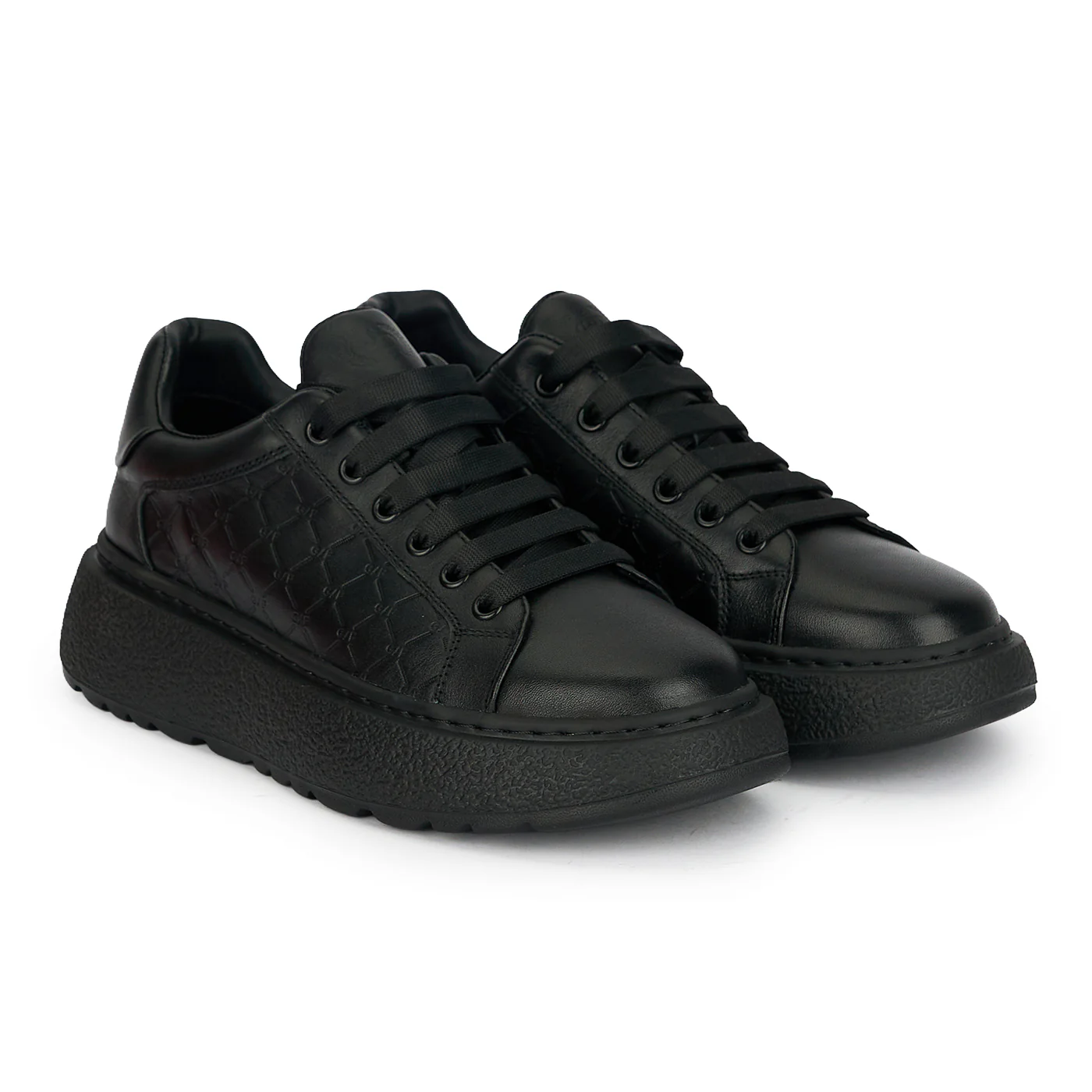 Pantofi barbati din piele naturala neagra 20037 - Image 4
