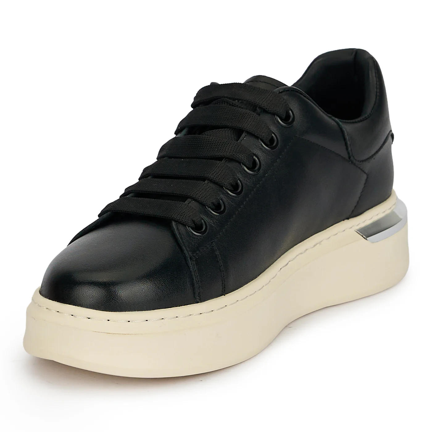 Pantofi barbati din piele naturala neagra 20038 - Image 3