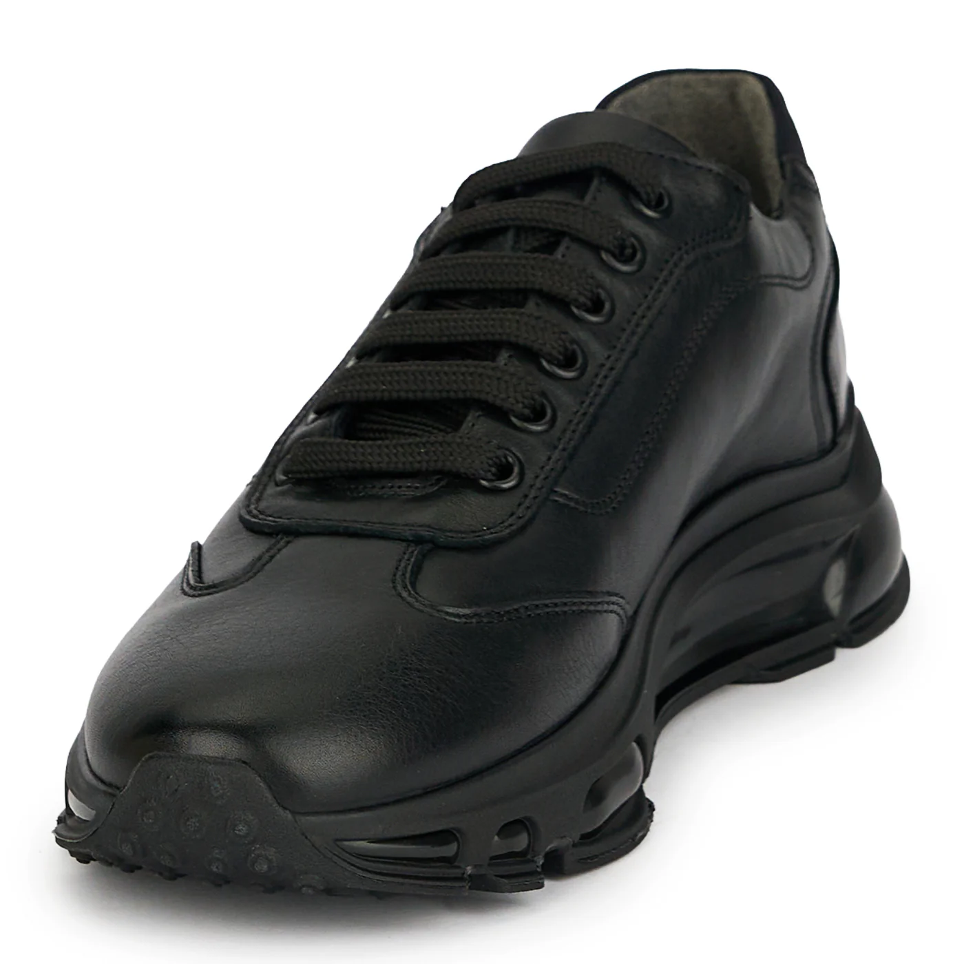 Pantofi barbati din piele naturala neagra 20072 - Image 3
