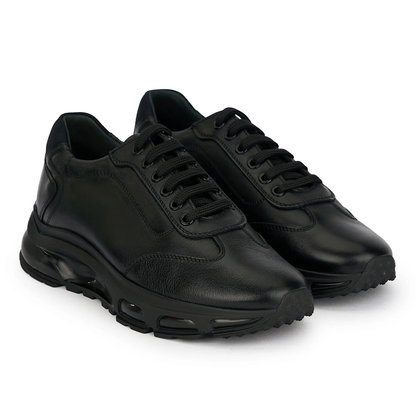 Pantofi barbati din piele naturala neagra 20142 - Image 4
