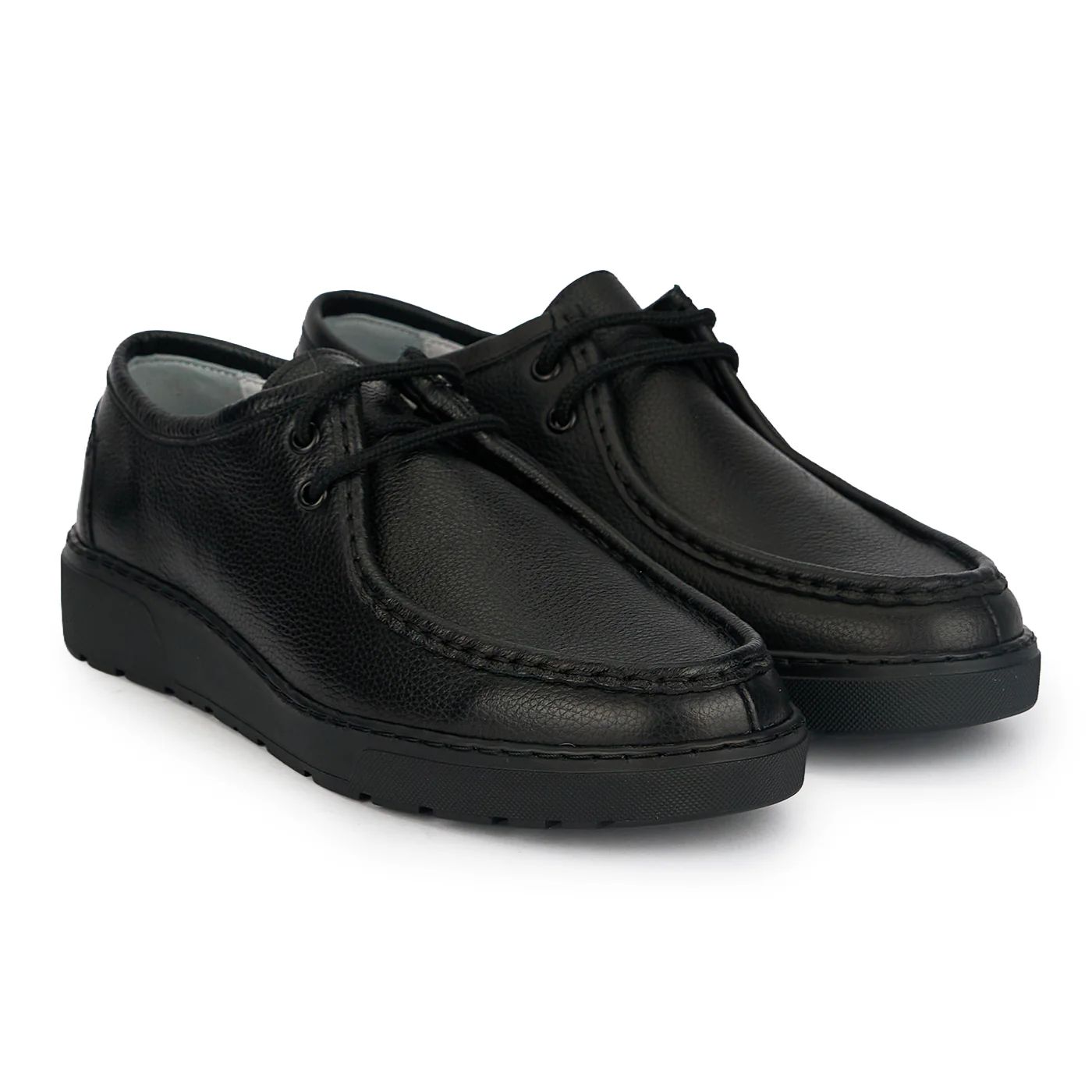 Pantofi barbati din piele naturala neagra 20195 - Image 4