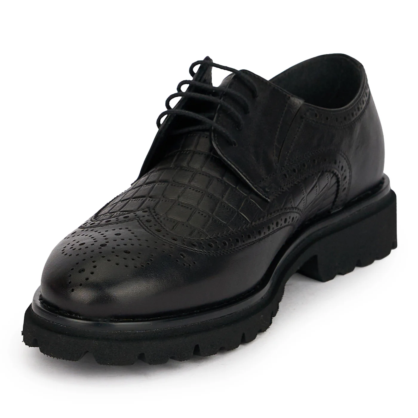 Pantofi barbati din piele naturala neagra 20196 - Image 3