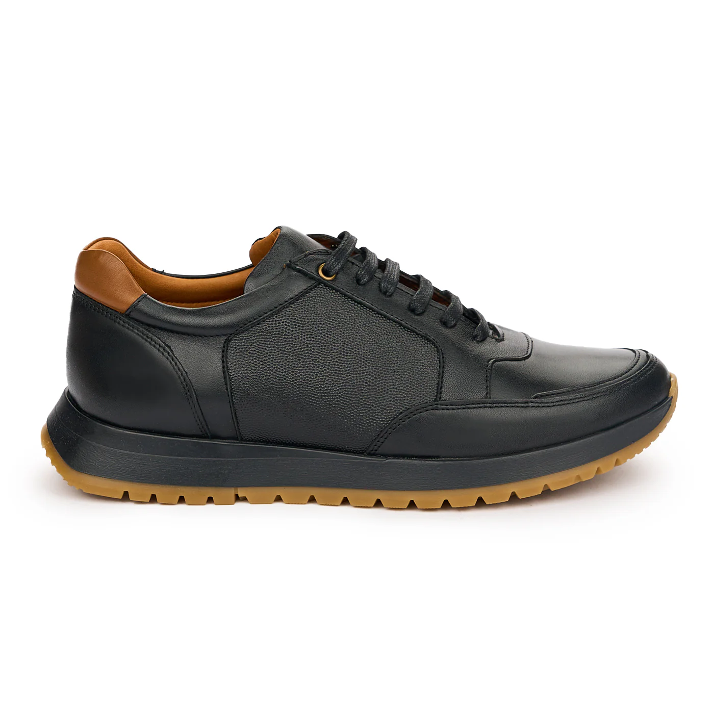 Pantofi barbati Din Piele Naturala Neagra 7415
