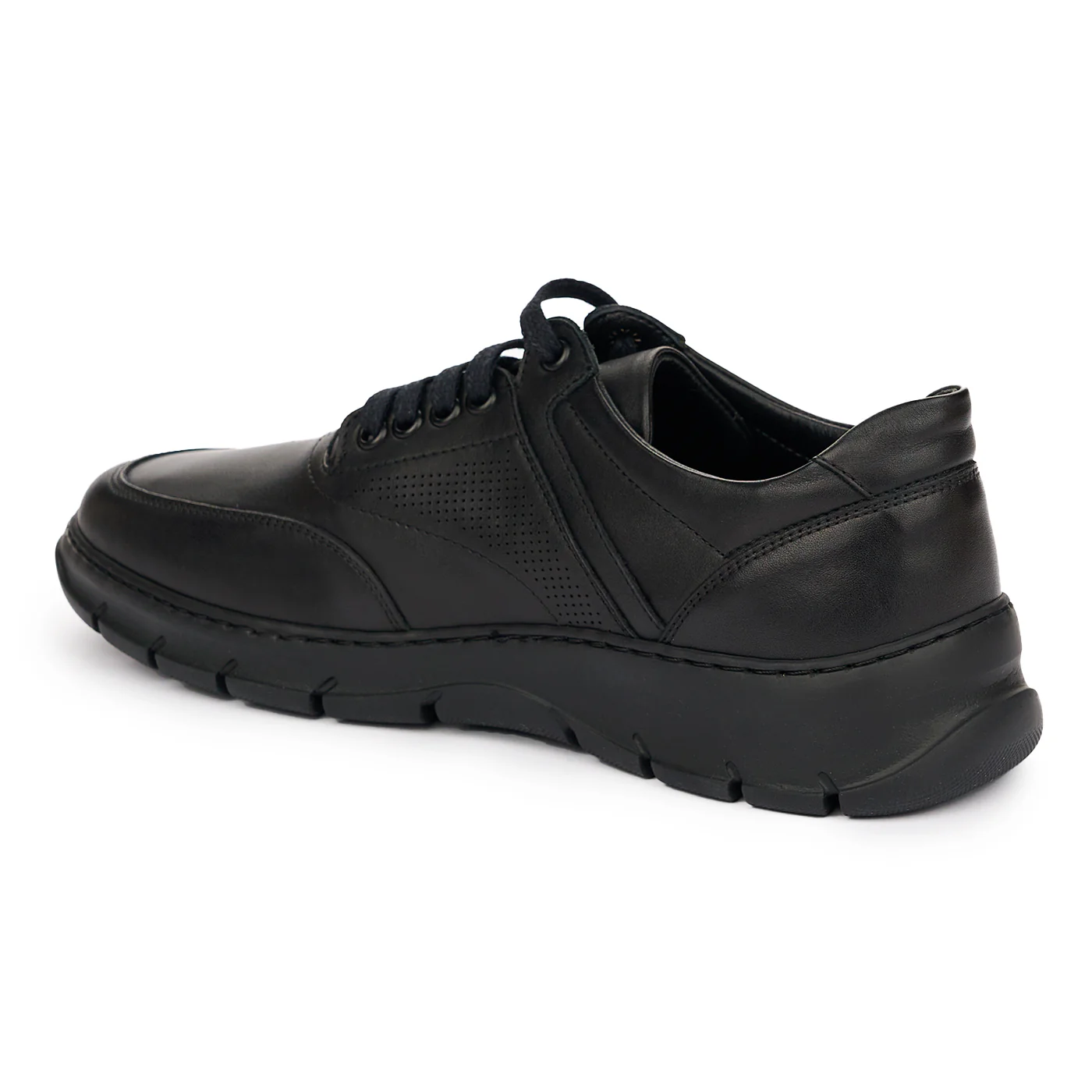 Pantofi barbati cu talpa comoddo piele naturala neagra 7416 - Image 2