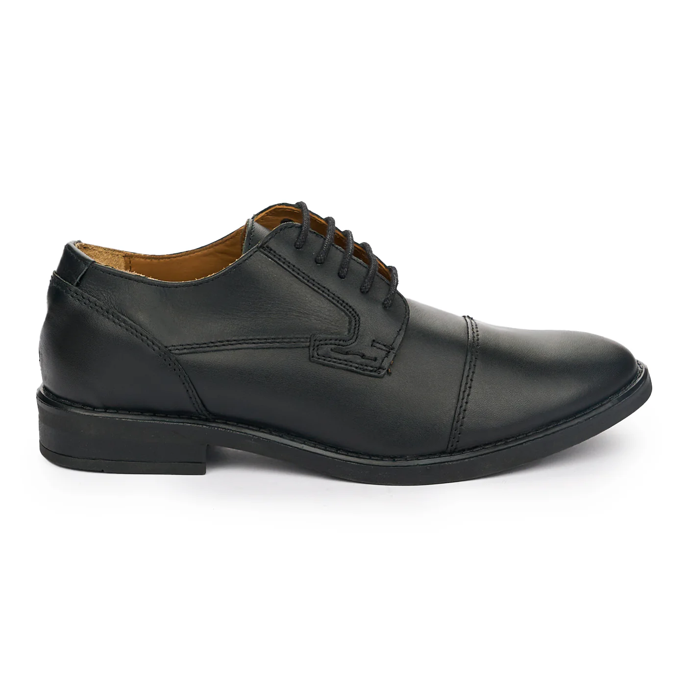 Pantofi barbati din piele naturala neagra 7421