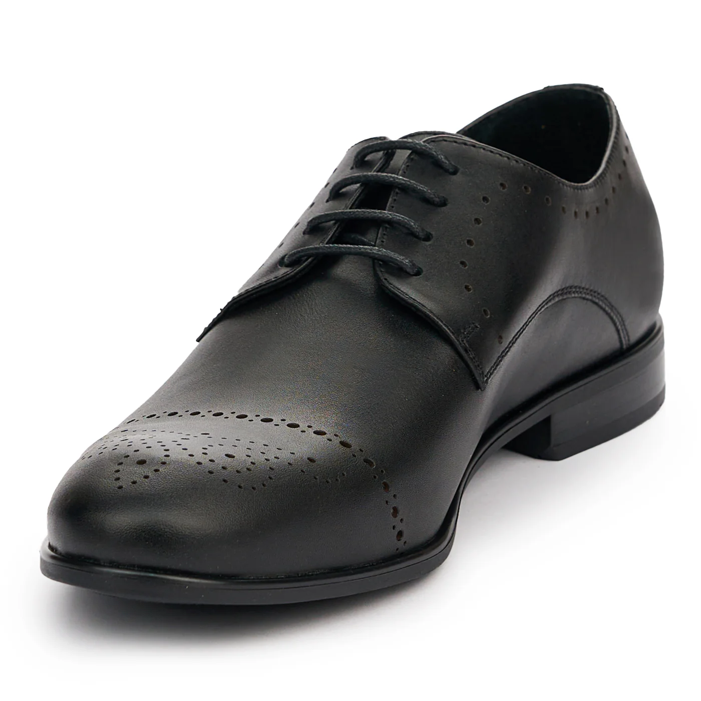Pantofi barbati din piele naturala neagra 7440 - Image 3
