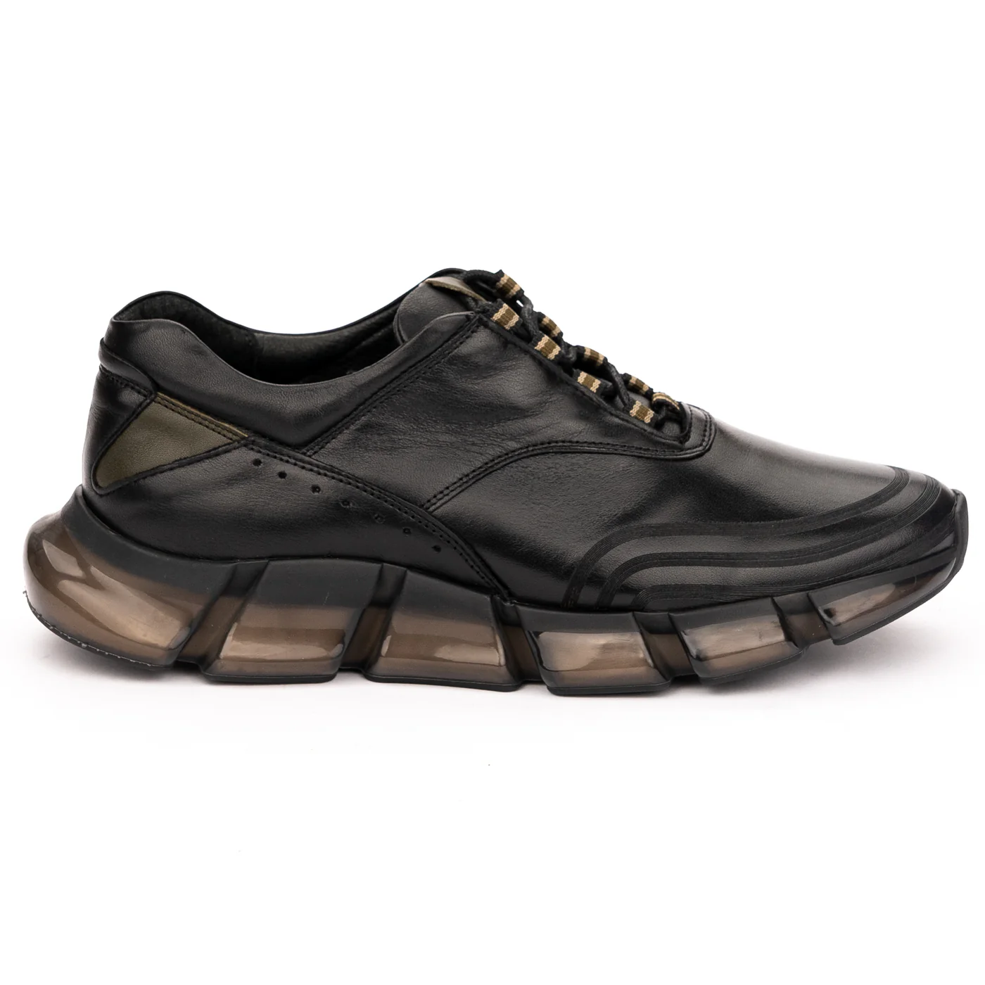 Pantofi barbati din piele naturala neagra 7460