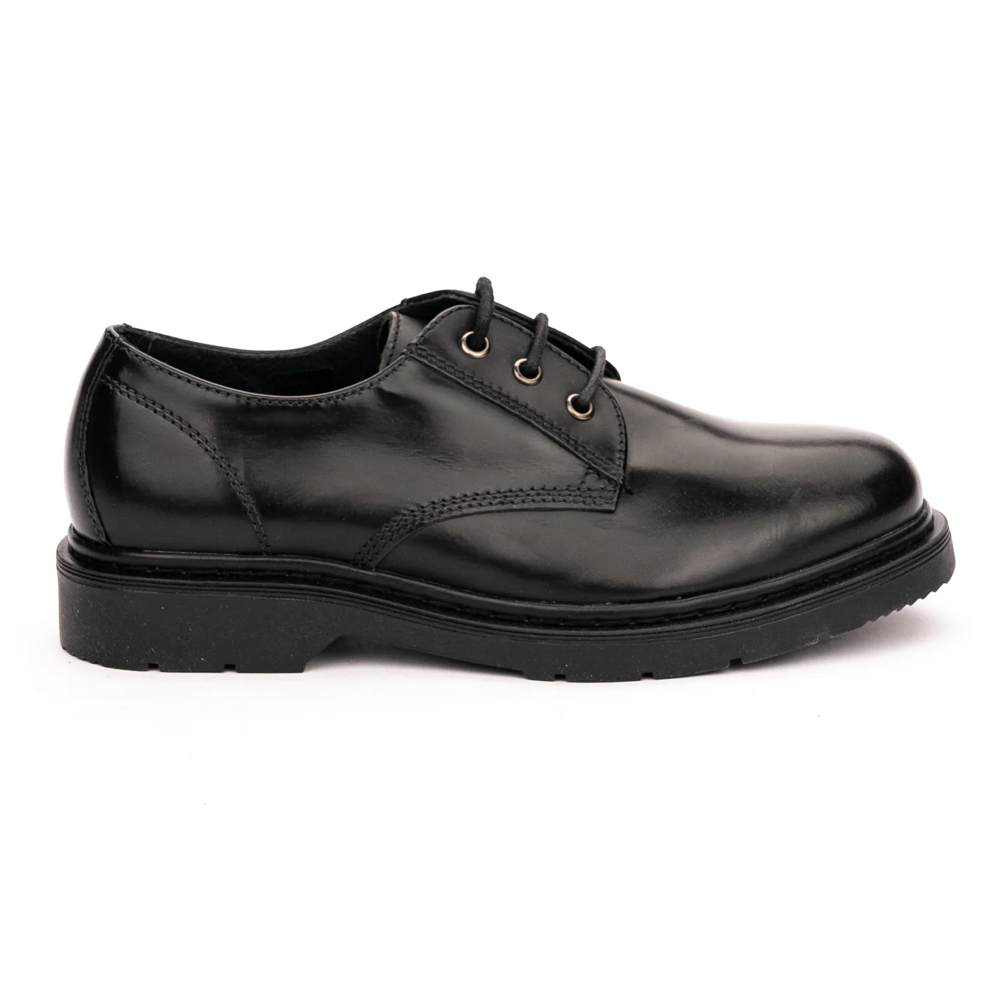 Pantofi barbati din piele naturala neagra 7468