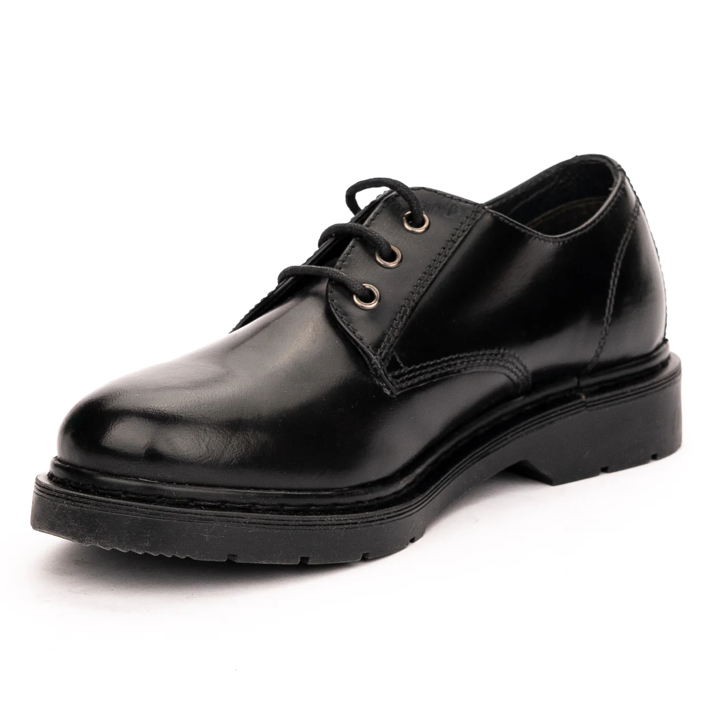 Pantofi barbati din piele naturala neagra 7468 - Image 3