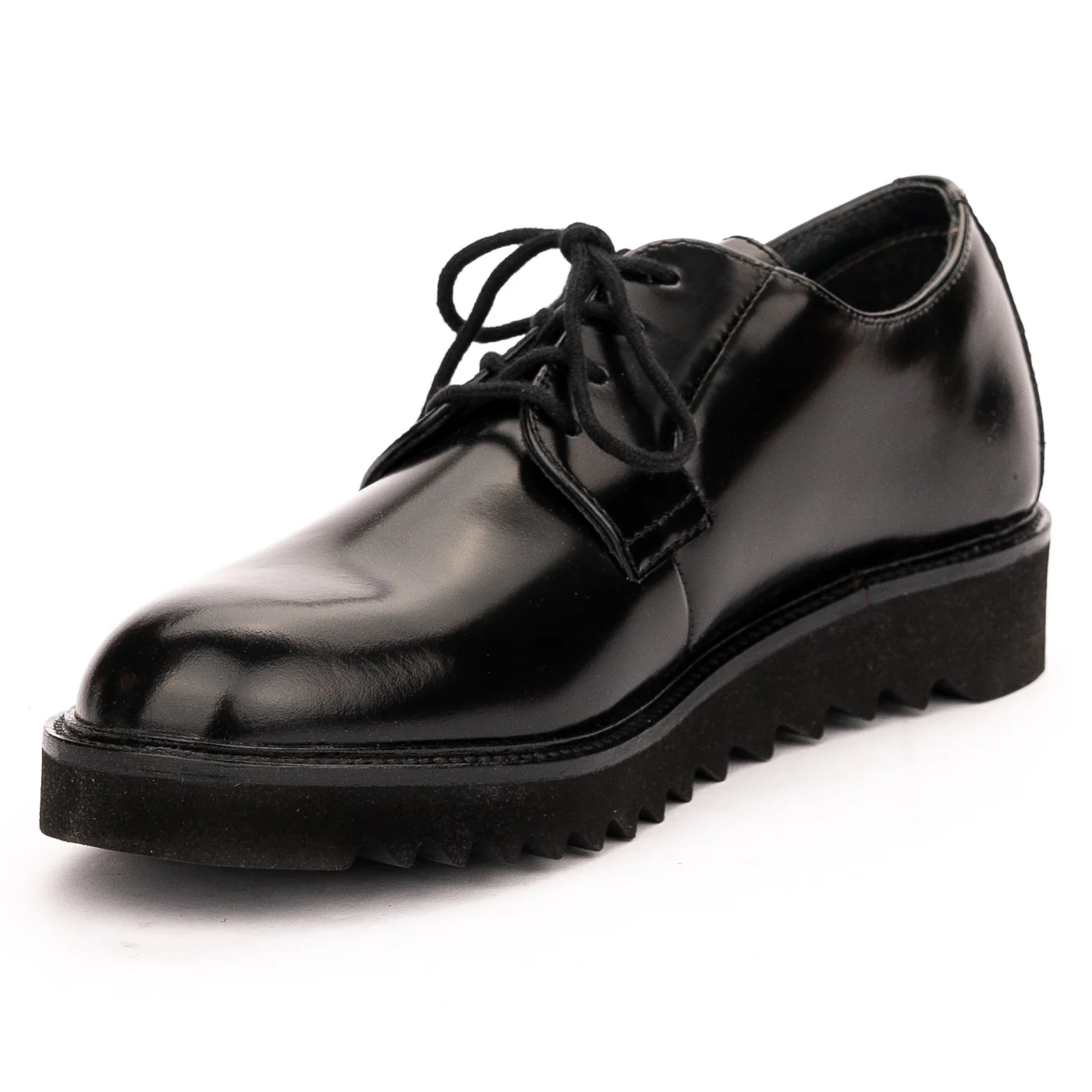Pantofi barbati din piele naturala neagra 7469 - Image 3