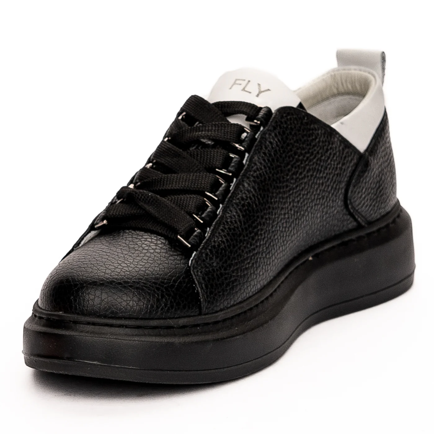 Pantofi barbati din piele naturala neagra 7472 - Image 3