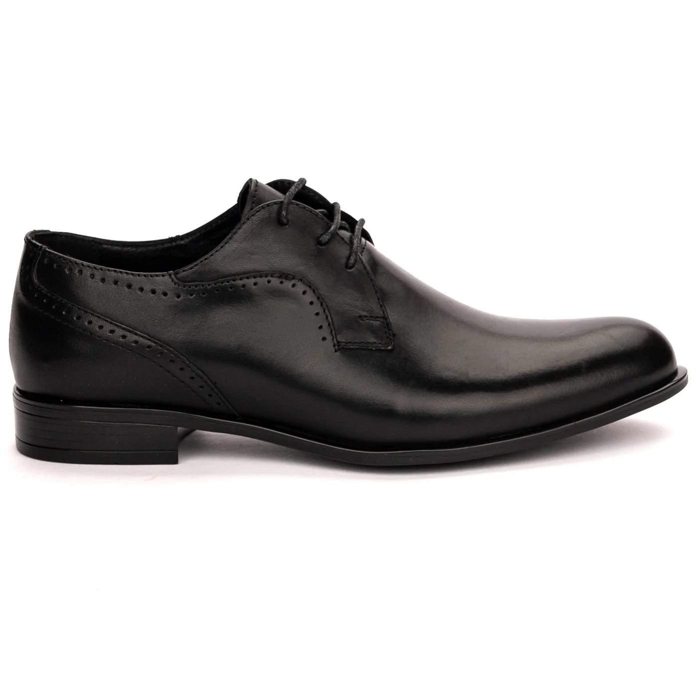 Pantofi barbati din piele naturala neagra 7514