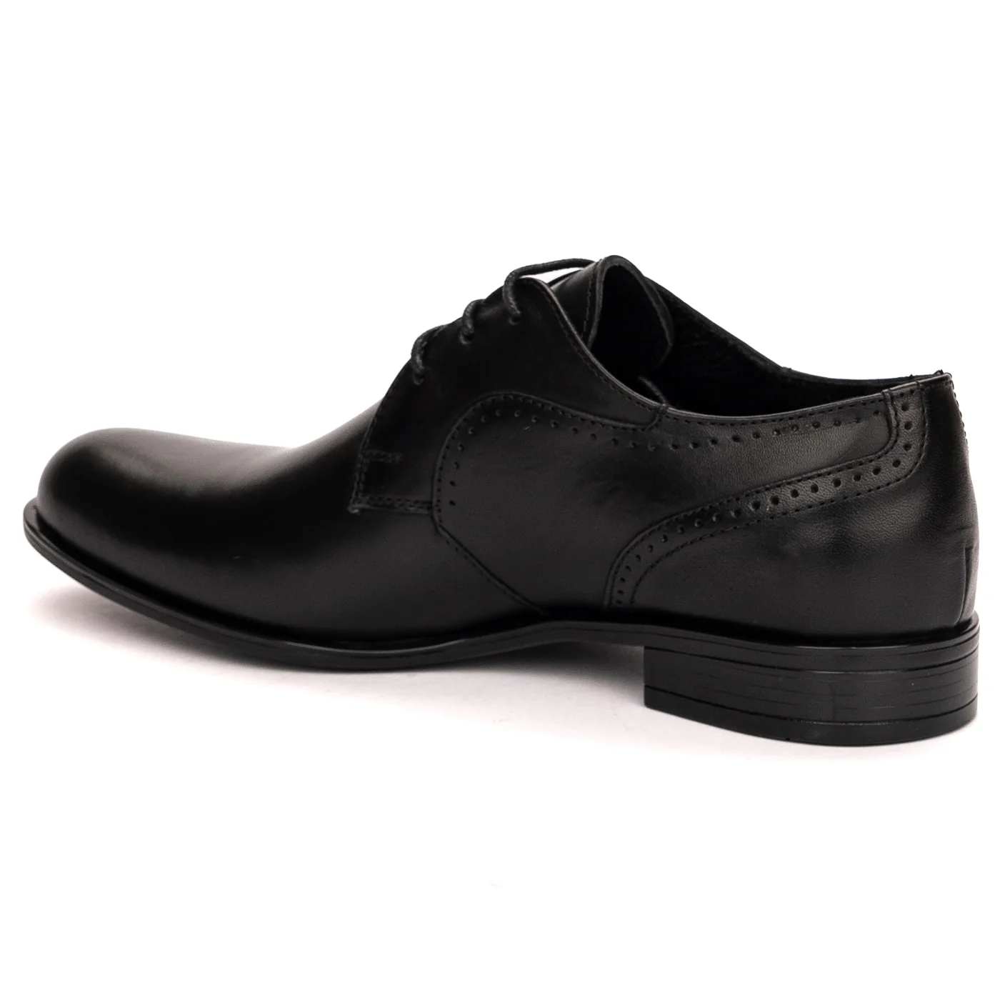 Pantofi barbati din piele naturala neagra 7514 - Image 2