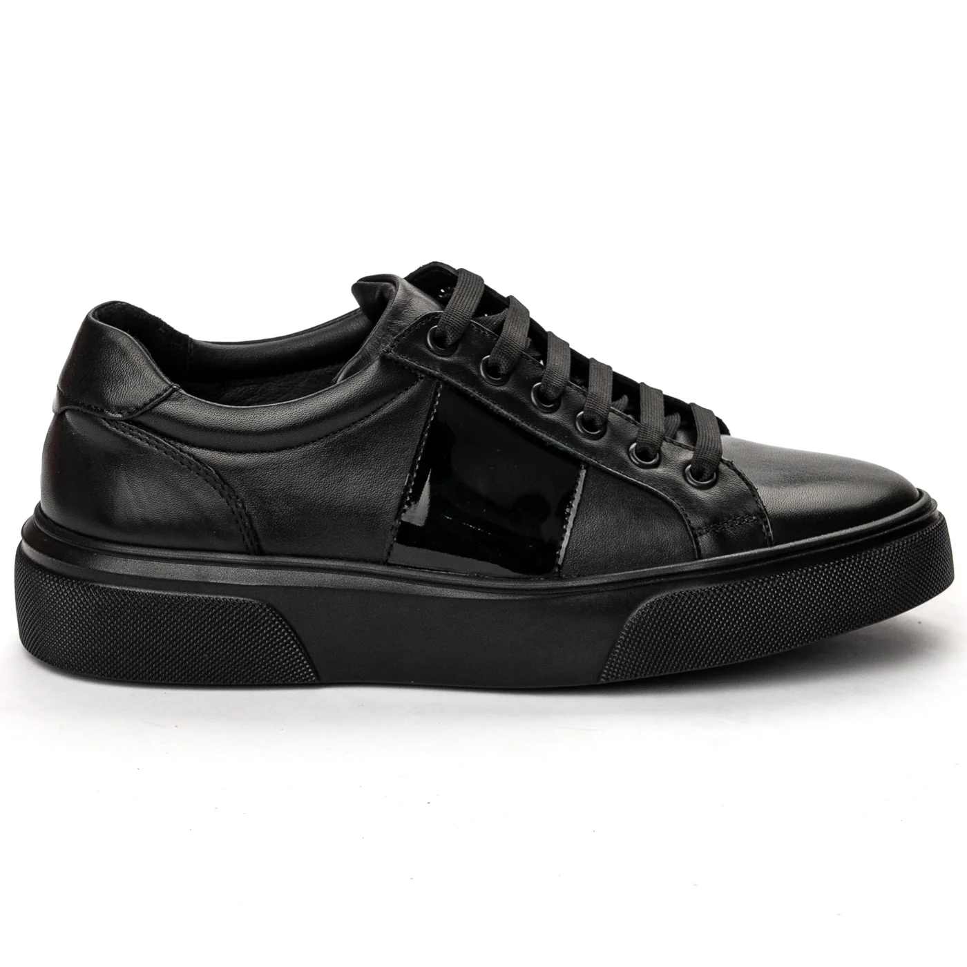Pantofi barbati din piele naturala neagra 7529