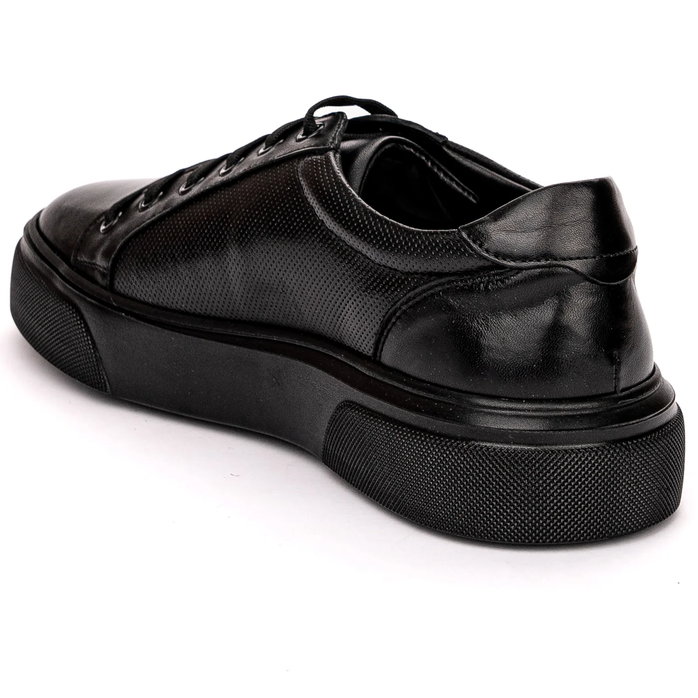Pantofi barbati din piele naturala neagra 7530 - Image 2