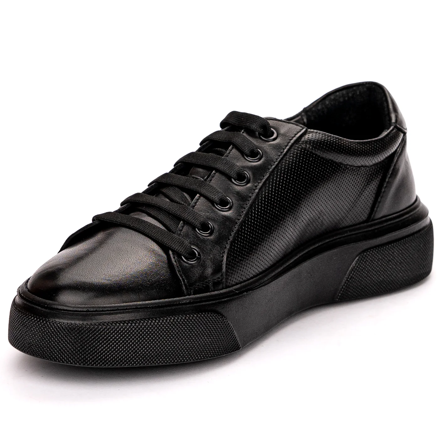 Pantofi barbati din piele naturala neagra 7530 - Image 3