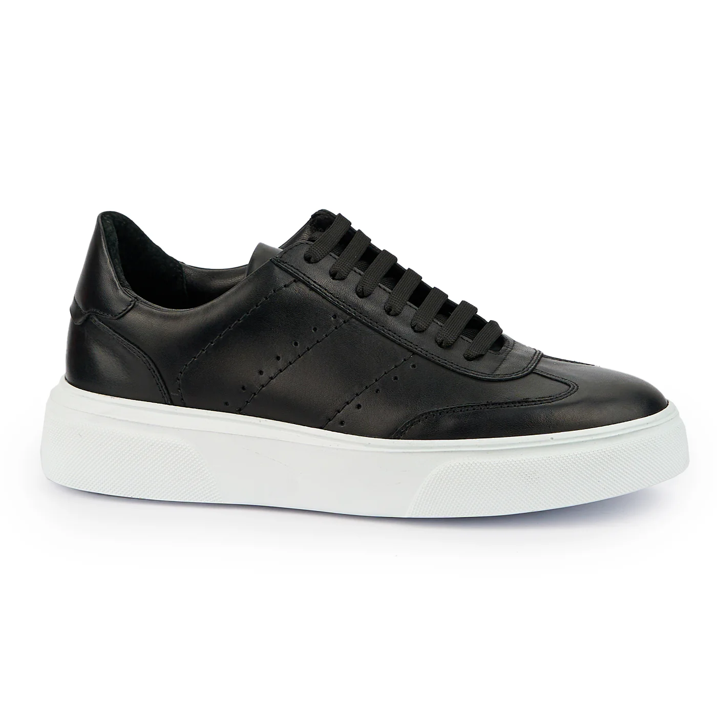 Pantofi barbati din piele naturala neagra 7589