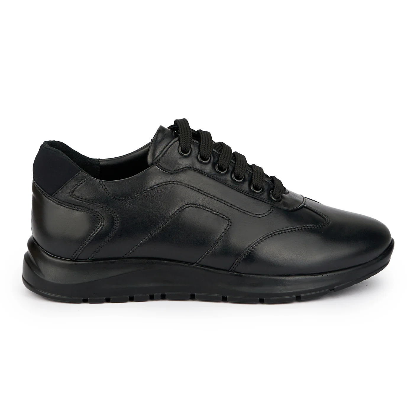 Pantofi barbati din piele naturala neagra 7643