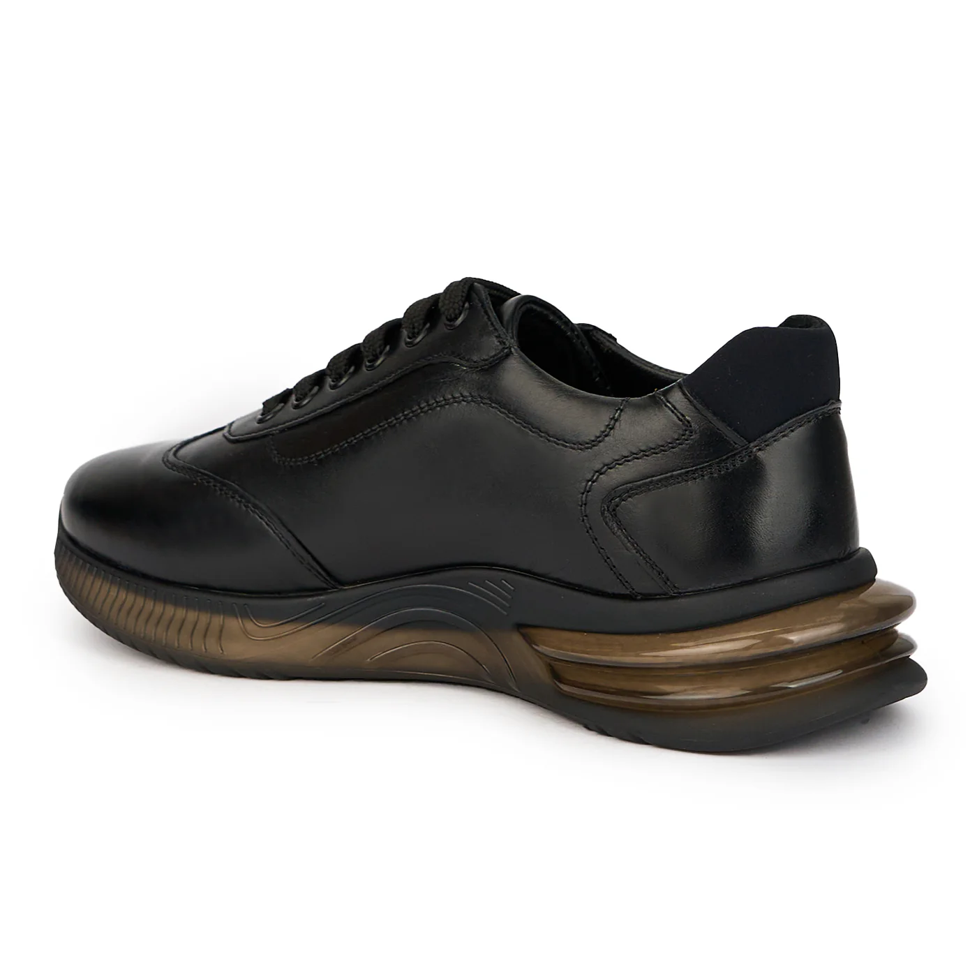Pantofi barbati din piele naturala neagra 7706 - Image 2