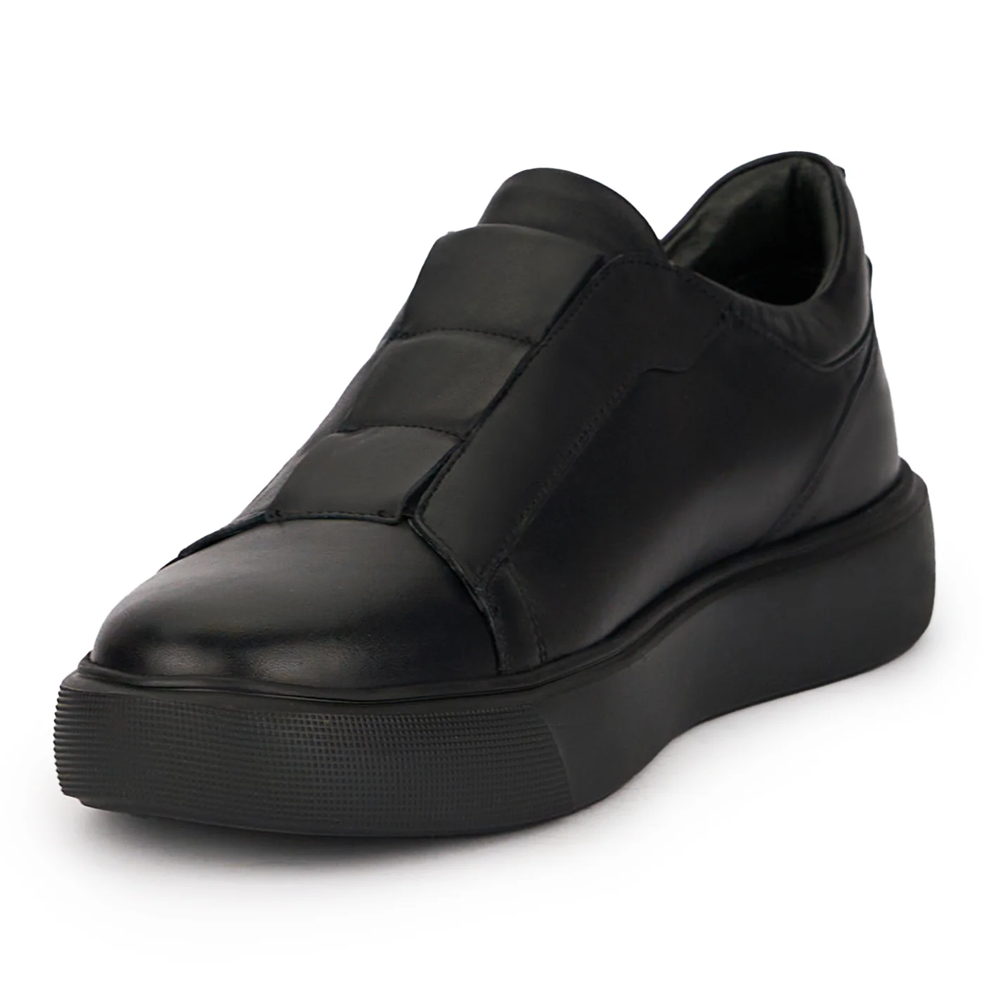 Pantofi barbati din piele naturala neagra 7728 - Image 3
