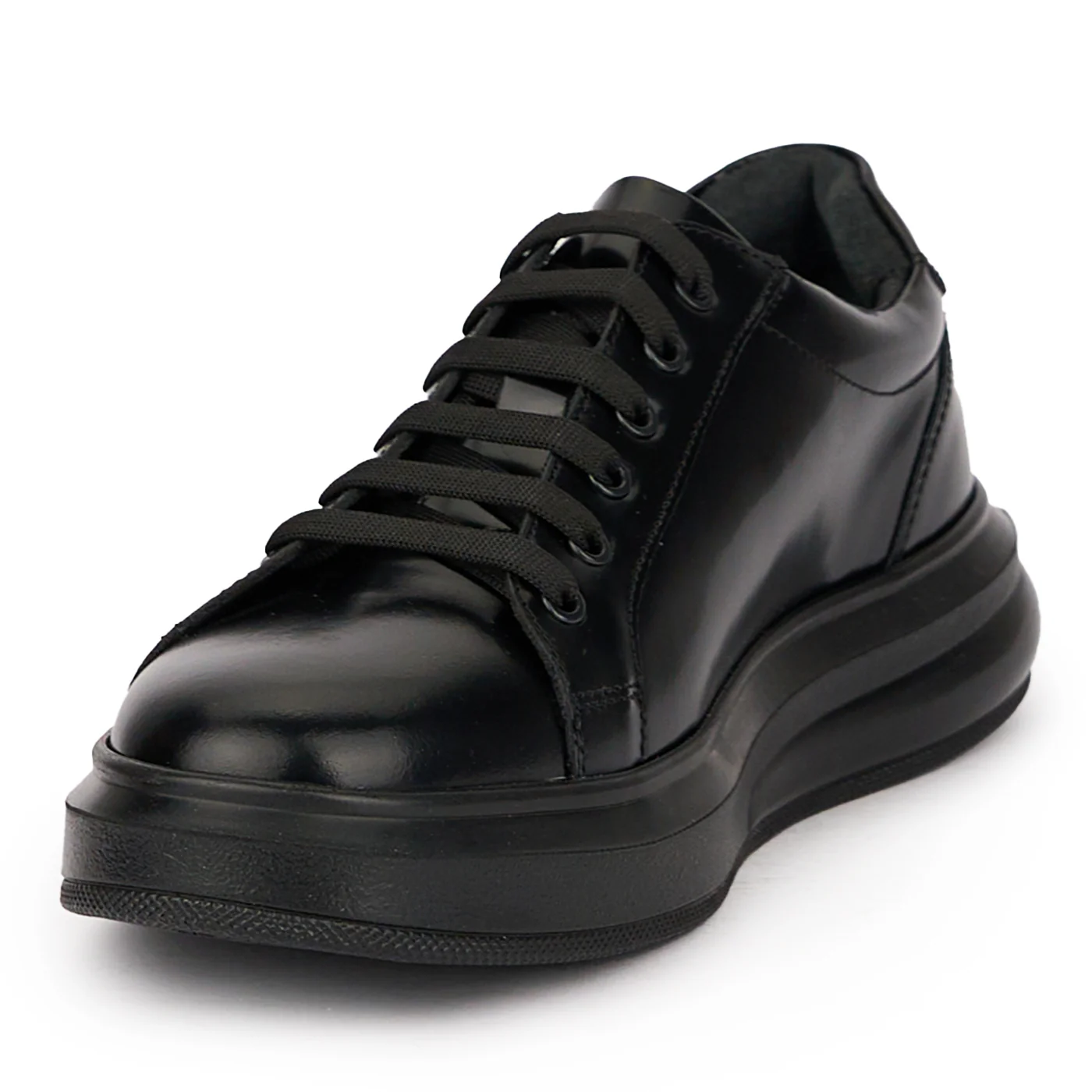 Pantofi barbati din piele naturala neagra 7731 - Image 3