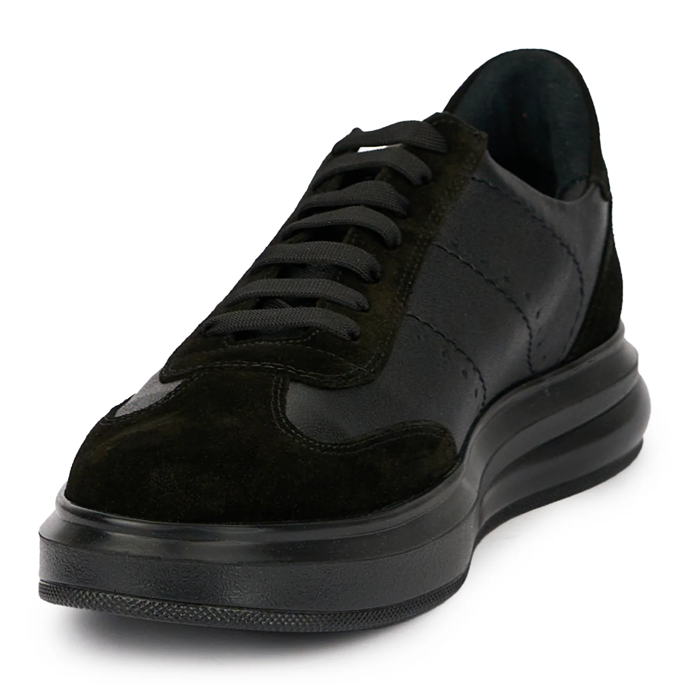 Pantofi barbati din piele naturala neagra 7733 - Image 3