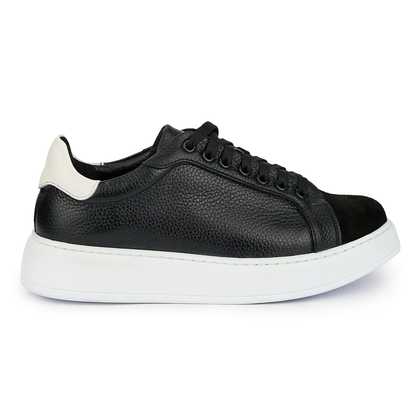 Pantofi barbati din piele naturala neagra 7736