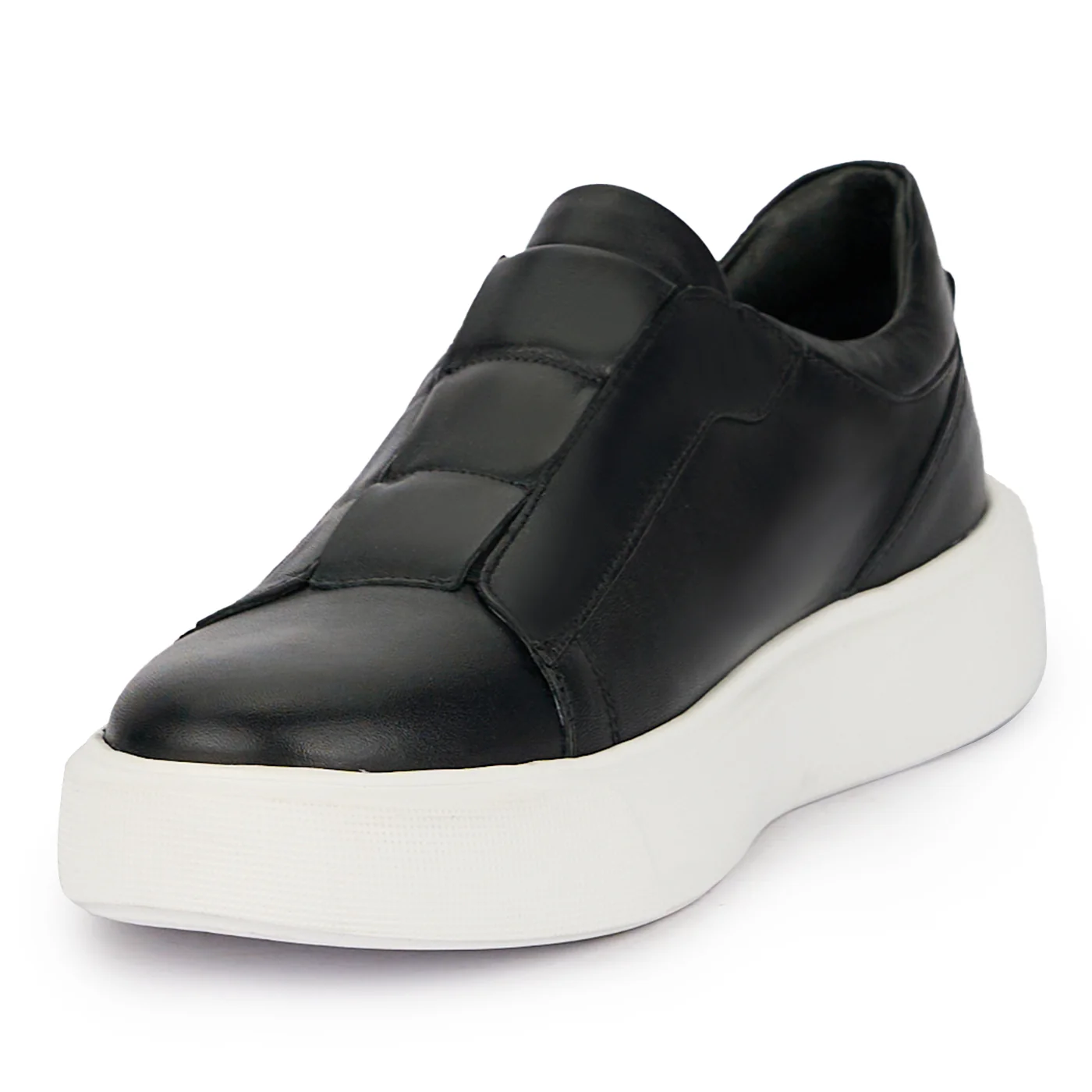 Pantofi barbati din piele naturala neagra 7744 - Image 3