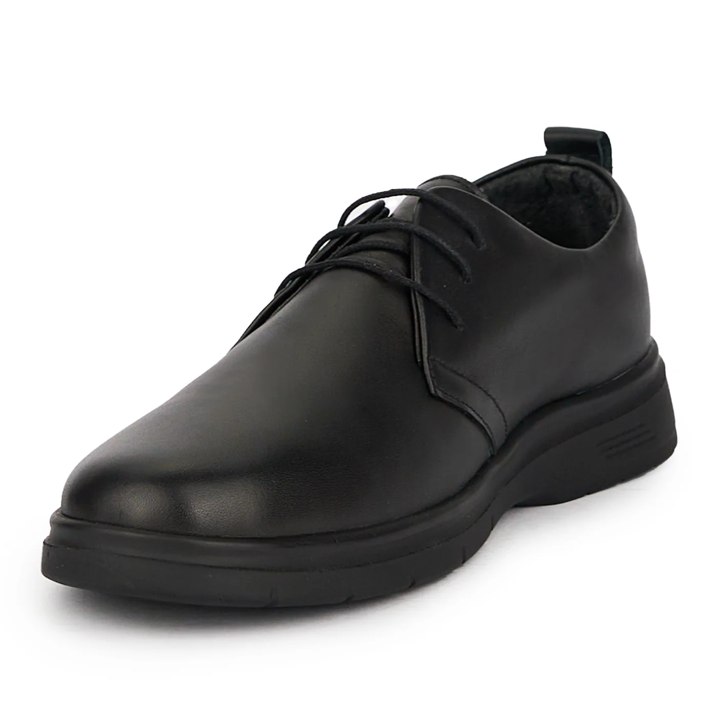 Pantofi barbati din piele naturala neagra 7747 - Image 3