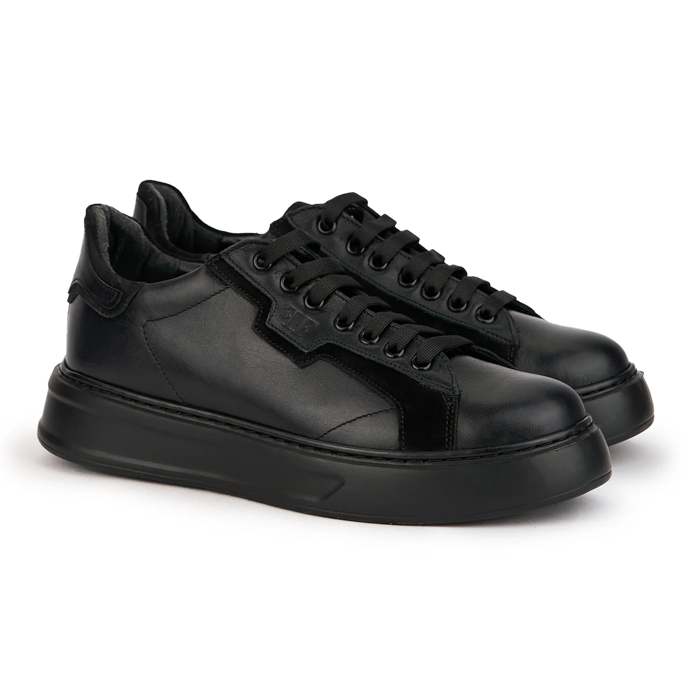 Pantofi barbati din piele naturala neagra 7768