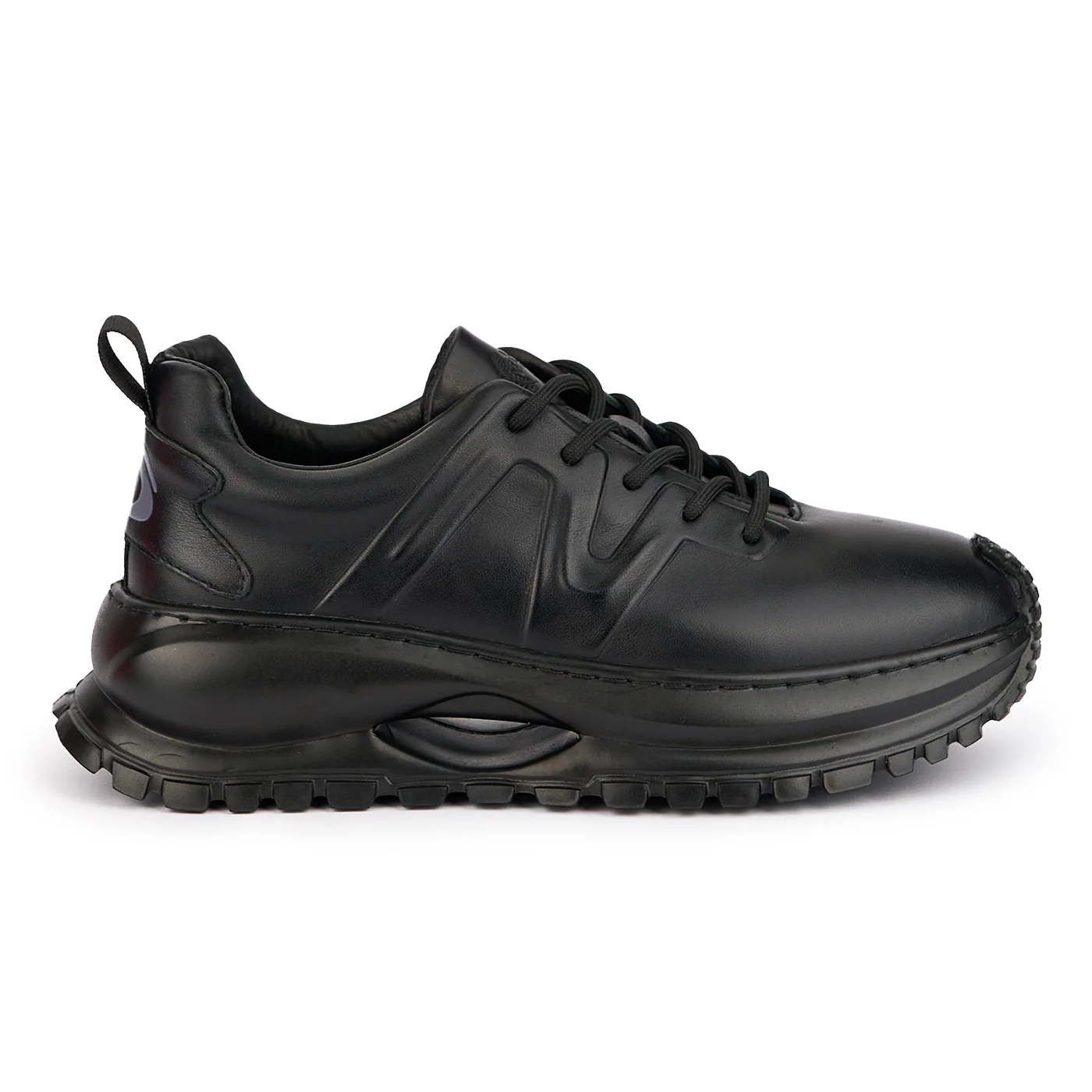 Pantofi barbati din piele naturala neagra 7770