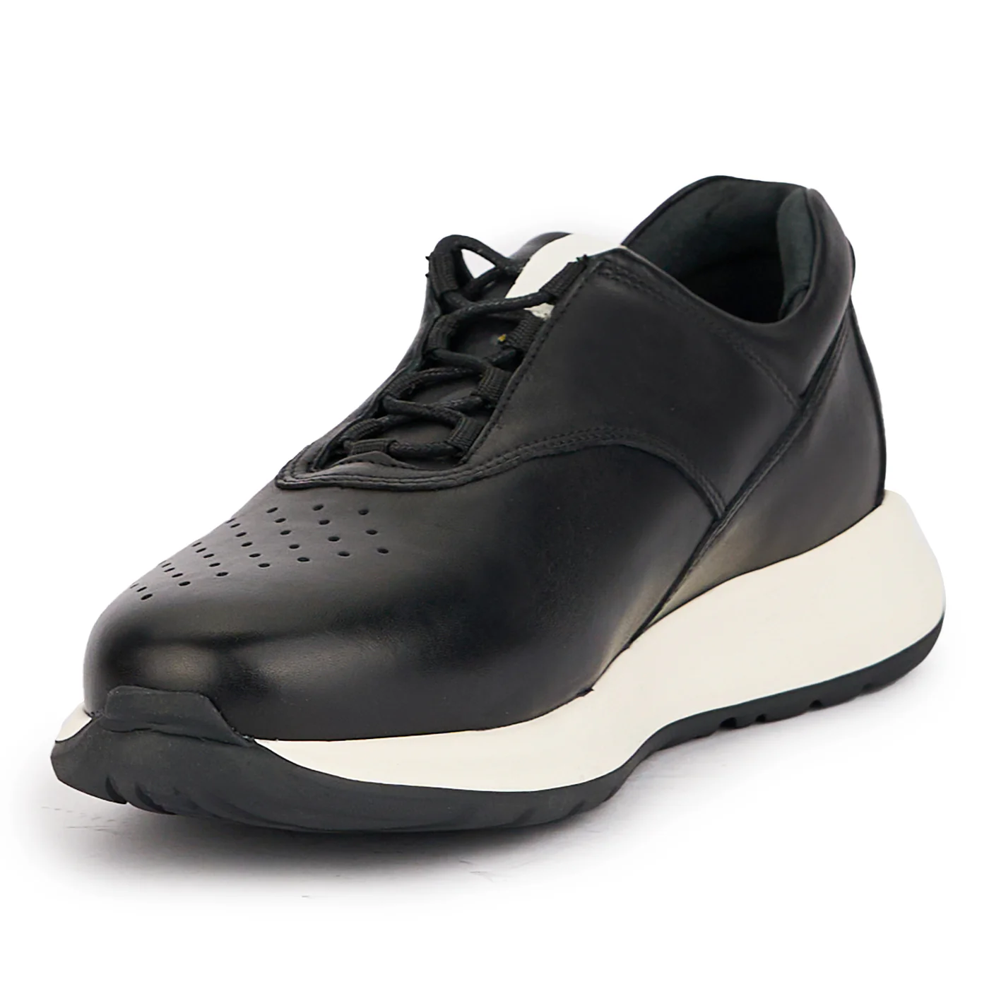 Pantofi barbati din piele naturala neagra 7795 - Image 3
