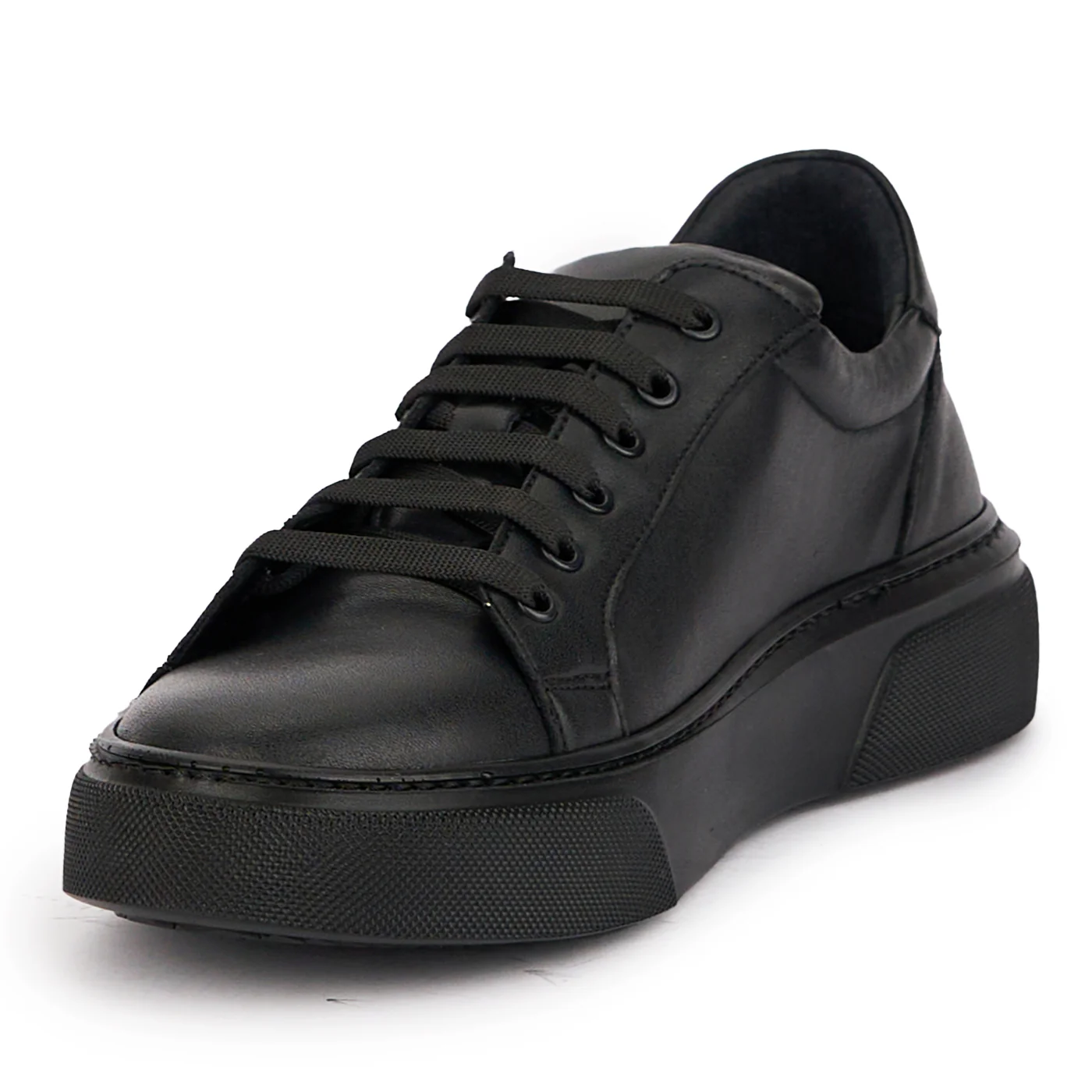 Pantofi barbati din piele naturala neagra 7797 - Image 3
