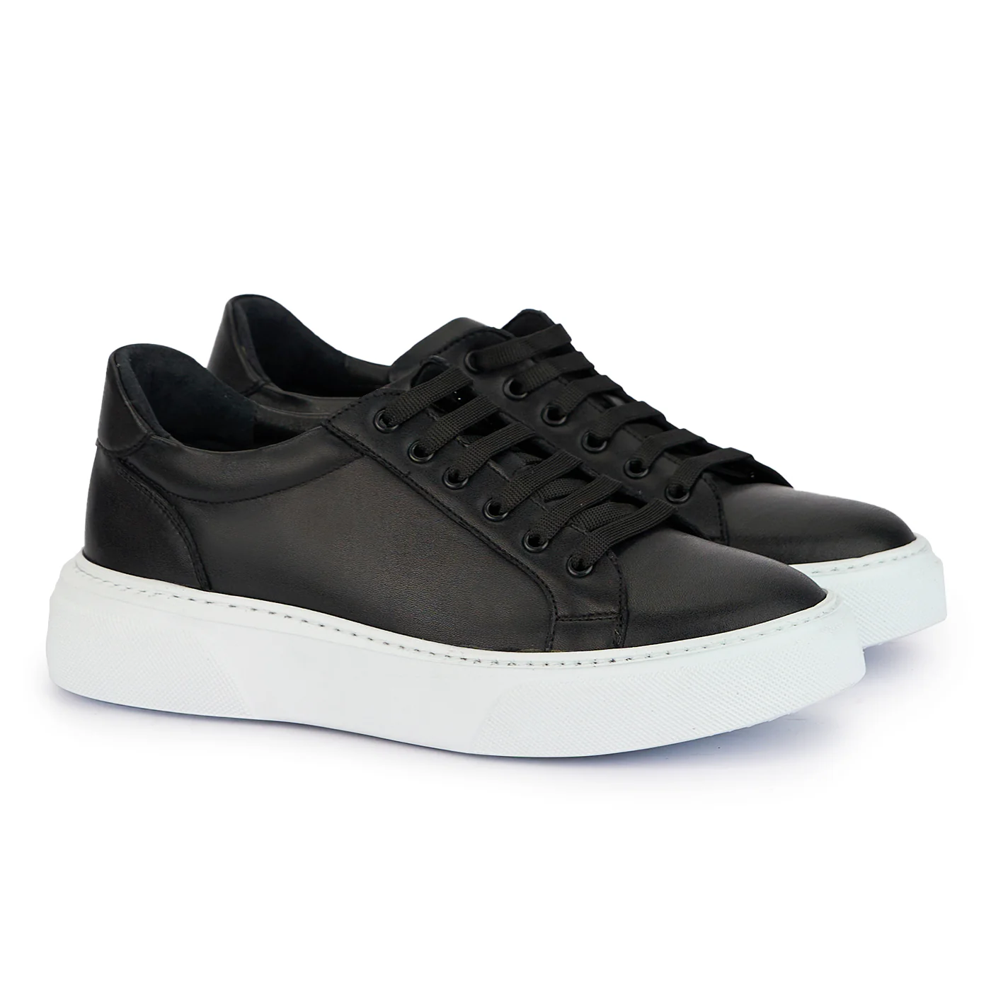 Pantofi barbati din piele naturala neagra 7798 - Image 4