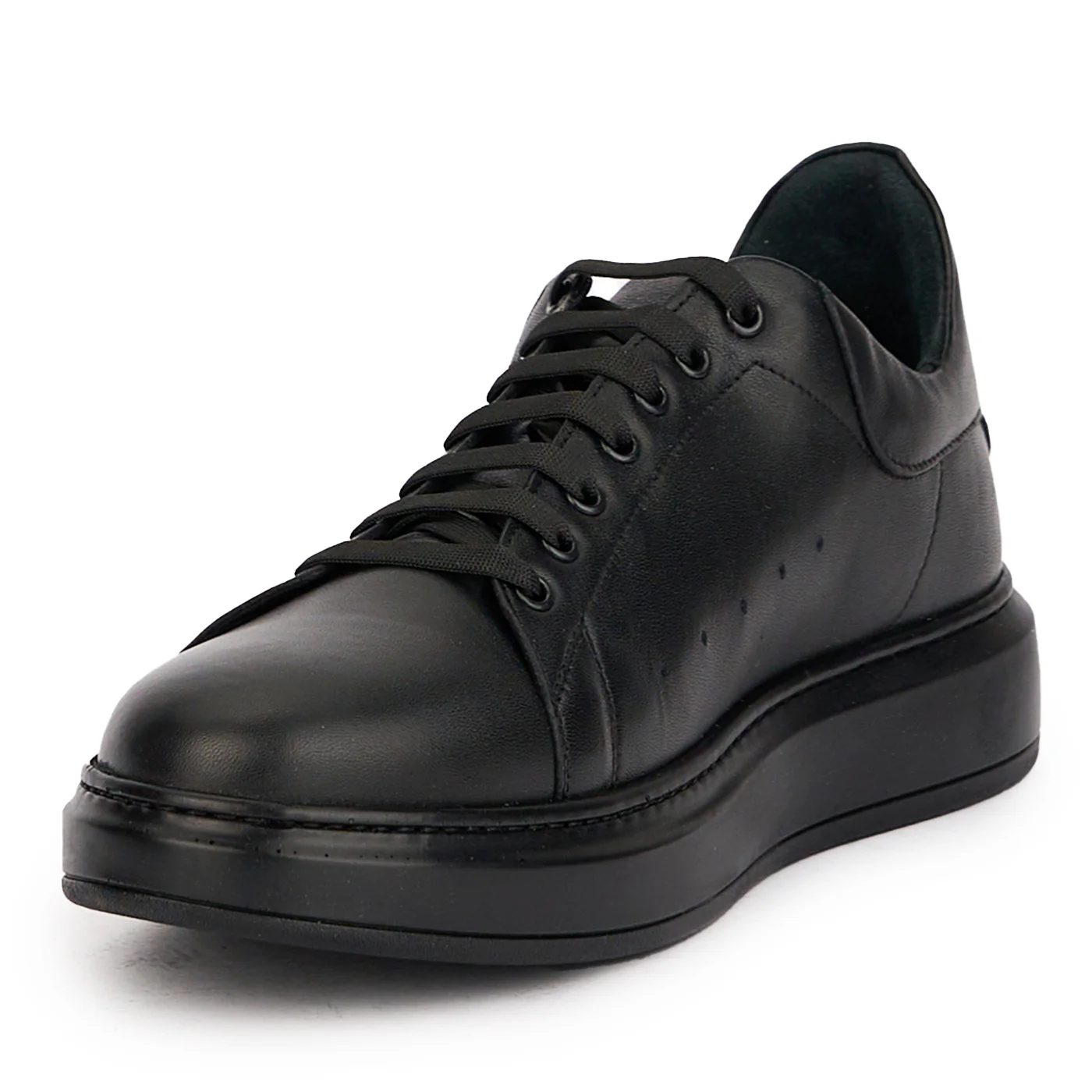 Pantofi barbati din piele naturala neagra 7812 - Image 3