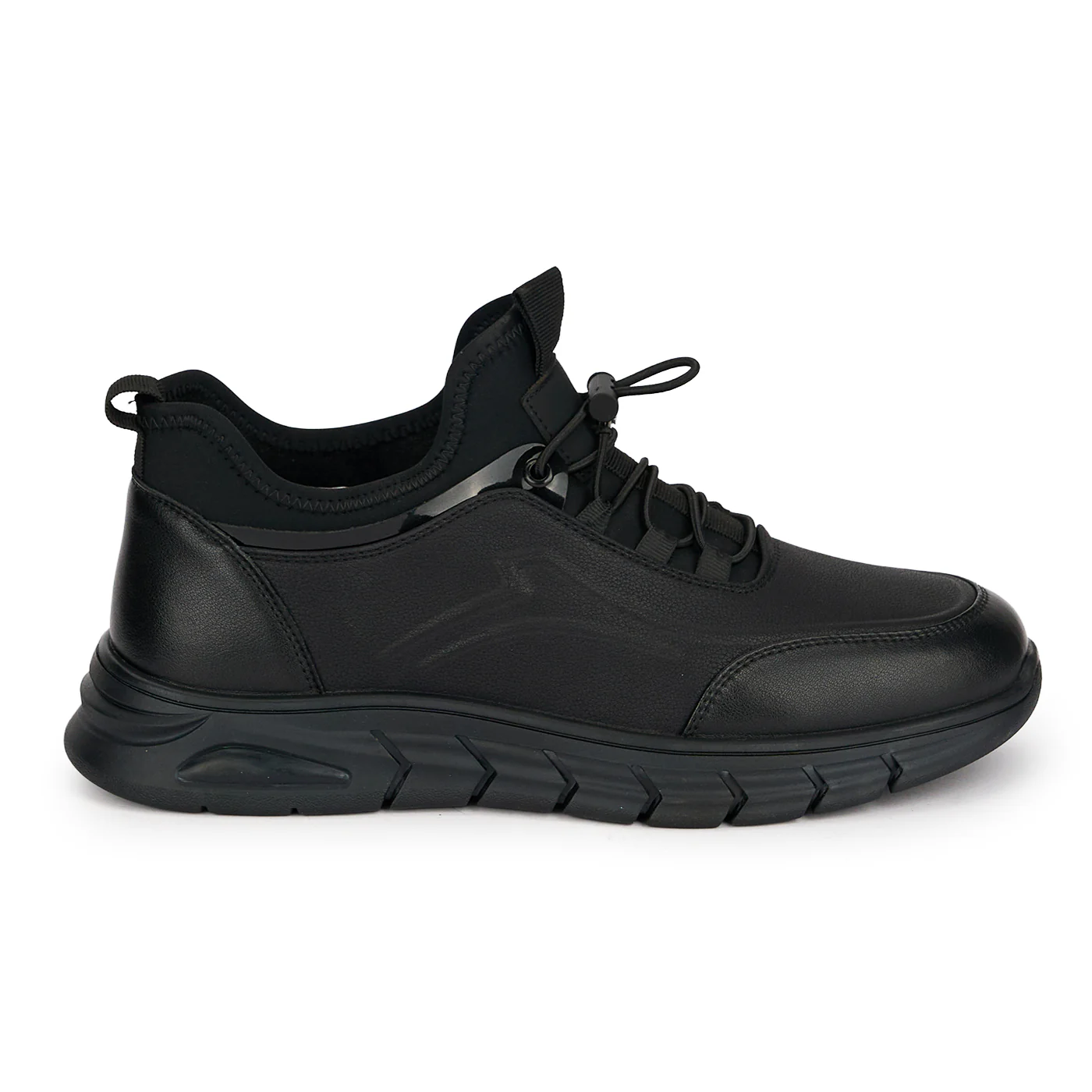 Pantofi barbati din piele naturala neagra 7950