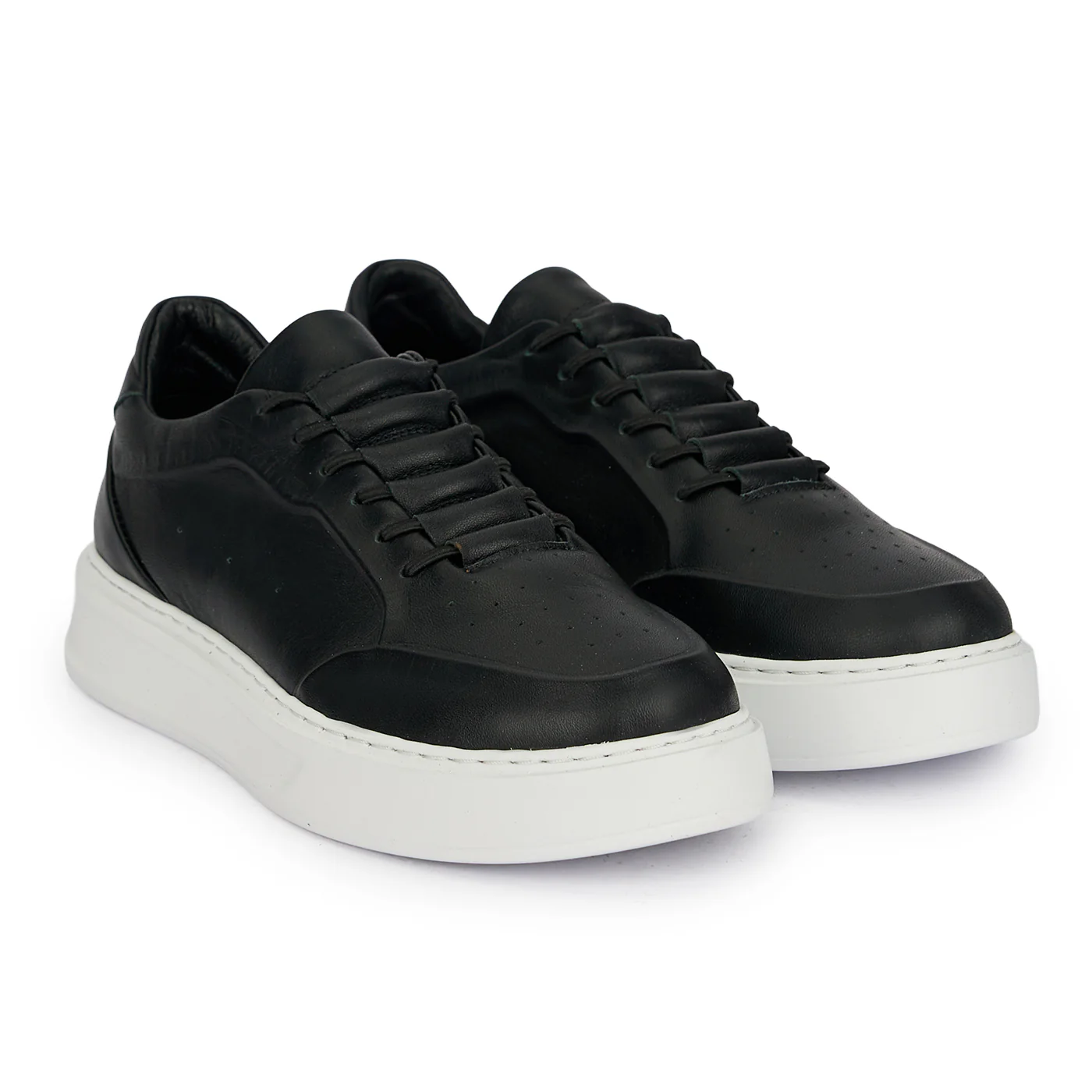 Pantofi barbati din piele naturala neagra 7951 - Image 4