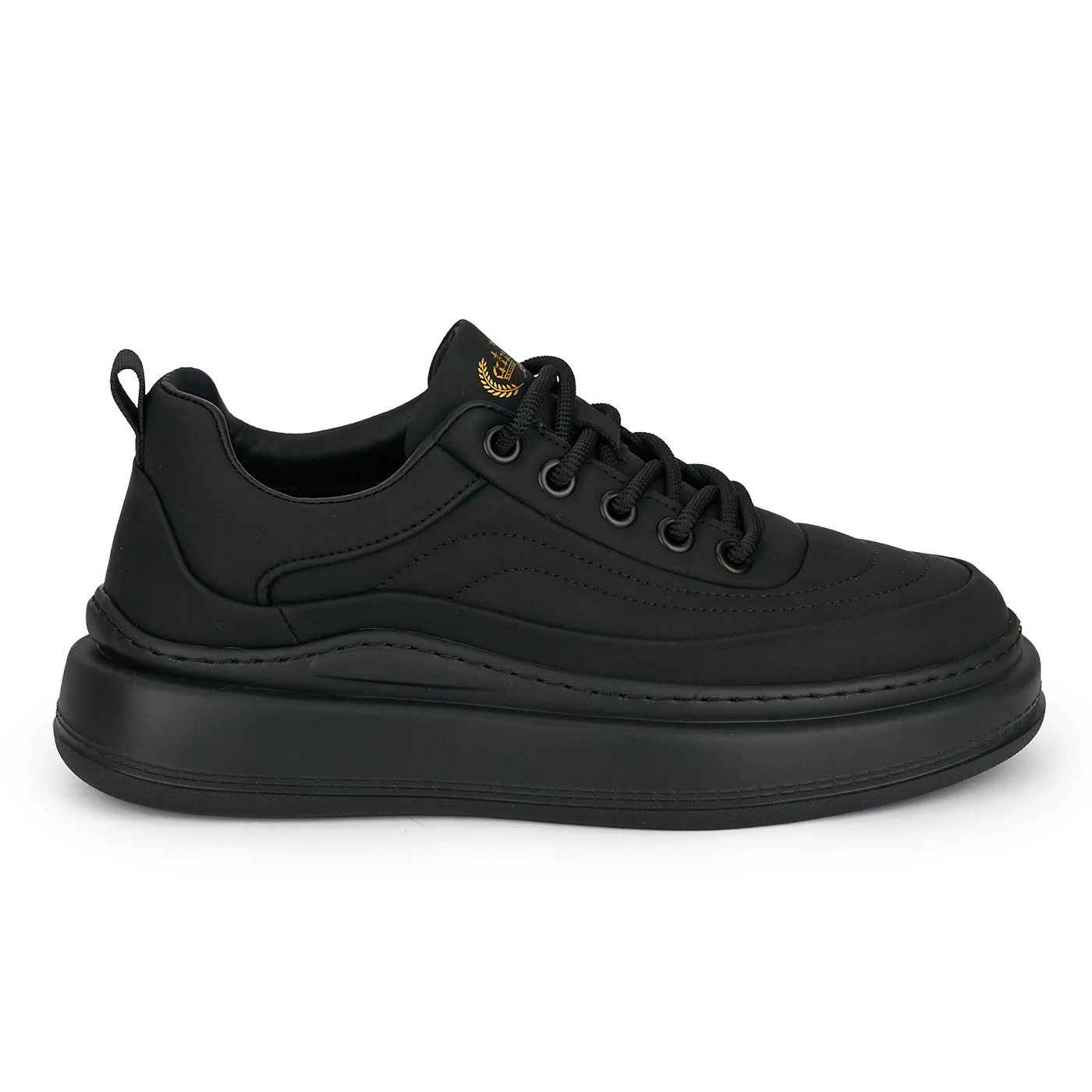 Pantofi barbati din piele naturala neagra 7958
