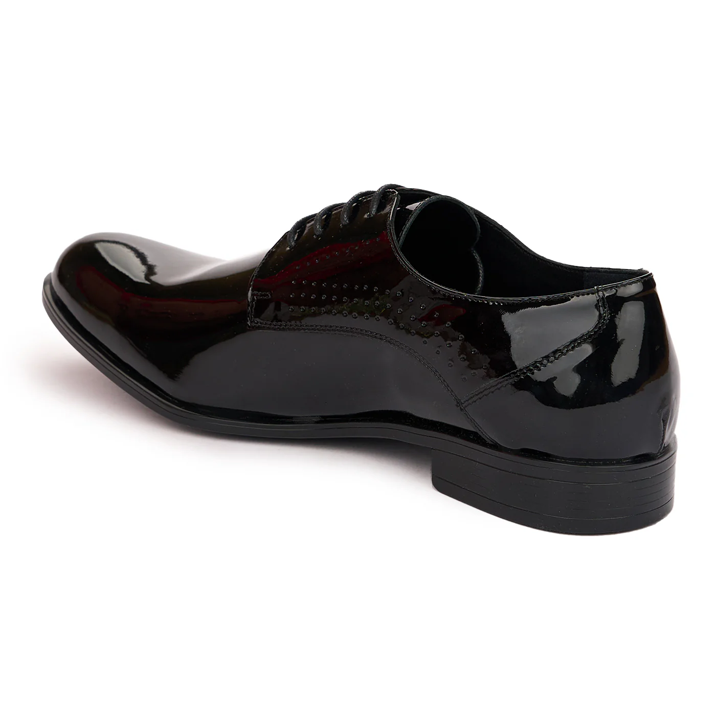 Pantofi barbati din piele naturala neagra lacuita 7533 - Image 2